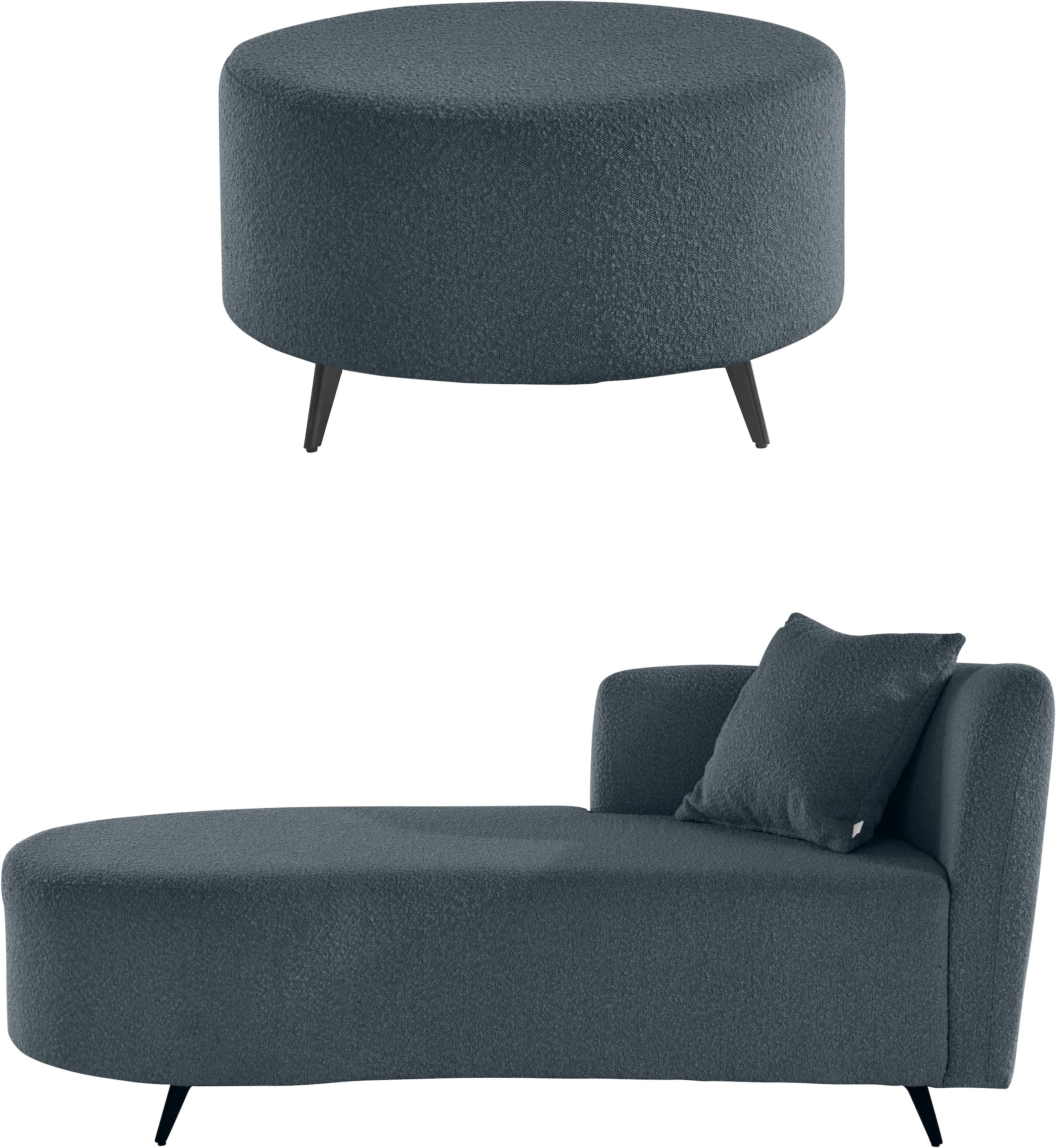 Home affaire Recamiere »Hulby« wahlweise mit und ohne Hocker und Armlehne l günstig online kaufen