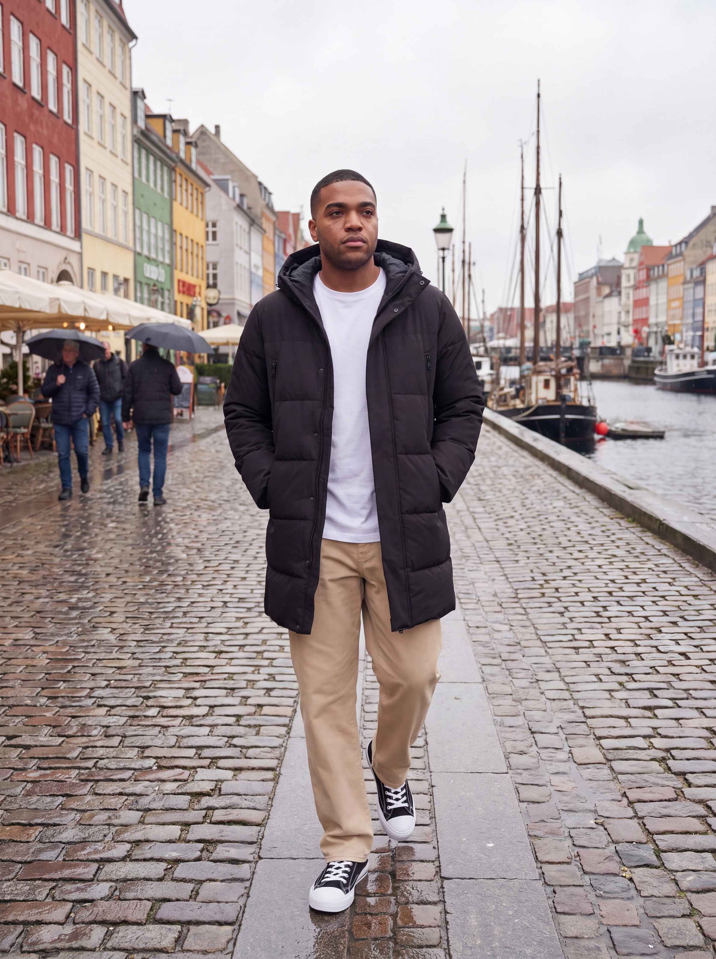 Jack & Jones PlusSize Steppjacke »JJEBECKS LONG PUFFER SN PLS« mit Kapuze Kunstfaser, länger geschnitten