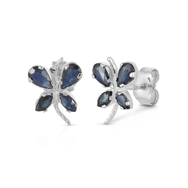 Saphir rhodiniert Vira Paar Blau« Silber »925-Sterling Glänzend Ohrstecker bestellen online Jewels