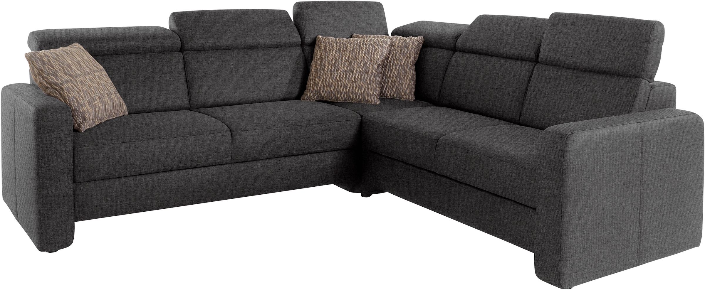 sit&more Ecksofa »Bologna L-Form«, Kopfteilverstellung, wahlweise mit Bettfunktion und Schubkasten