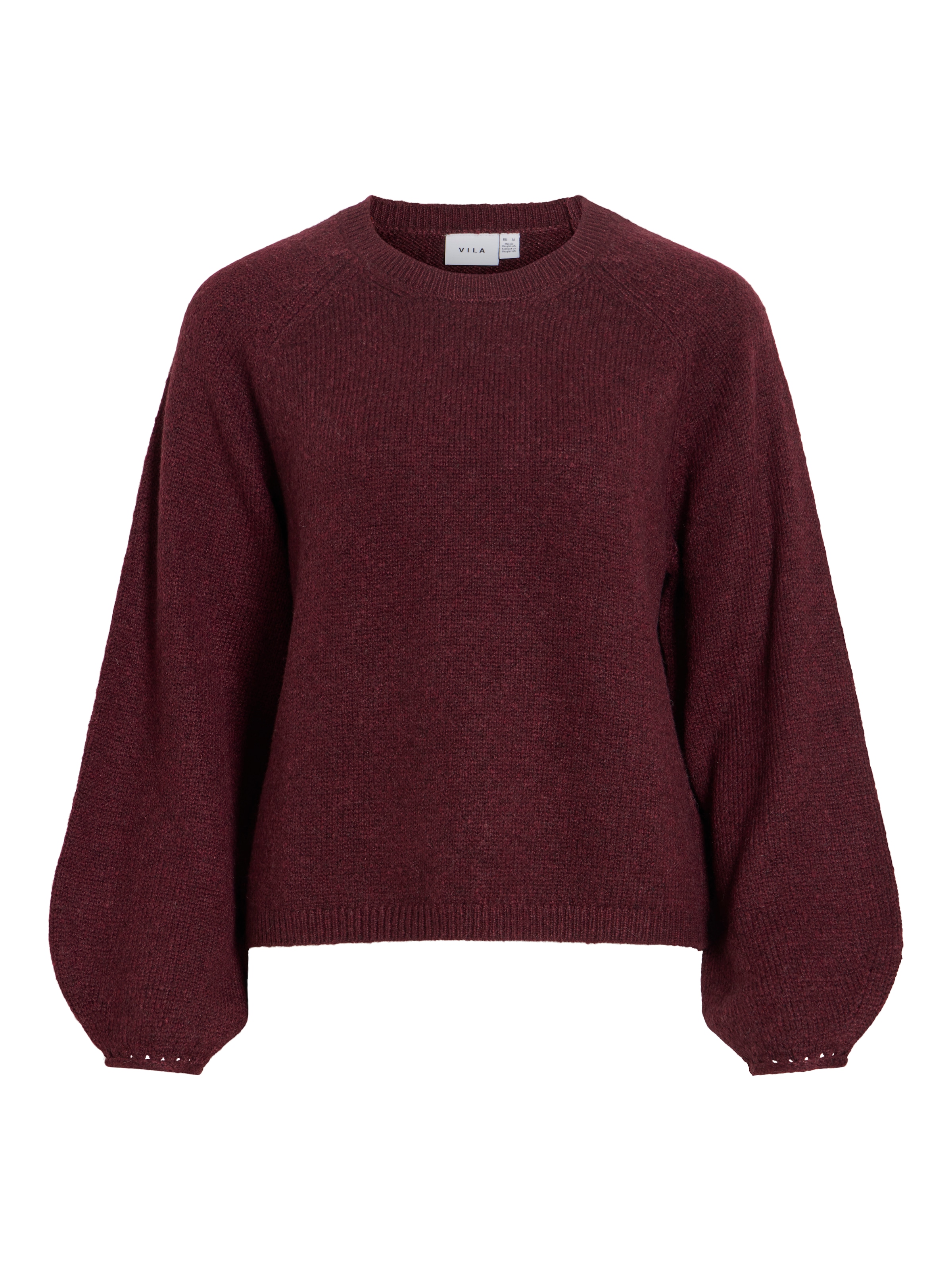 Vila Strickpullover »VISAPNA O-NECK L/S KNIT TOP/PB/1« mit Rundhalsausschnitt, aus Strick, Regular Fit