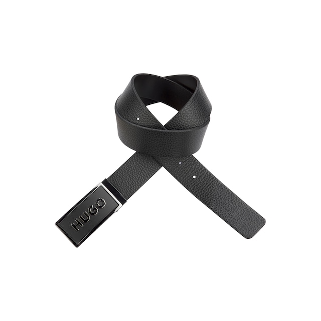 HUGO Ledergürtel »Garin_Sr35_grp«, Wendegürtel aus genarbtem Leder mit  Koppelschliesse online kaufen