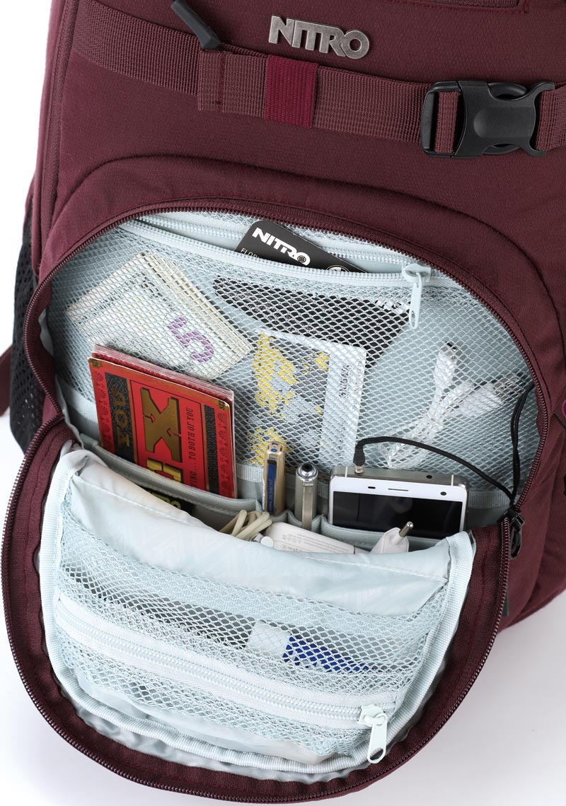 NITRO Schulrucksack »Chase«, Alltagsrucksack, Rucksack für Freizeit, Schule, Arbeit und Reise