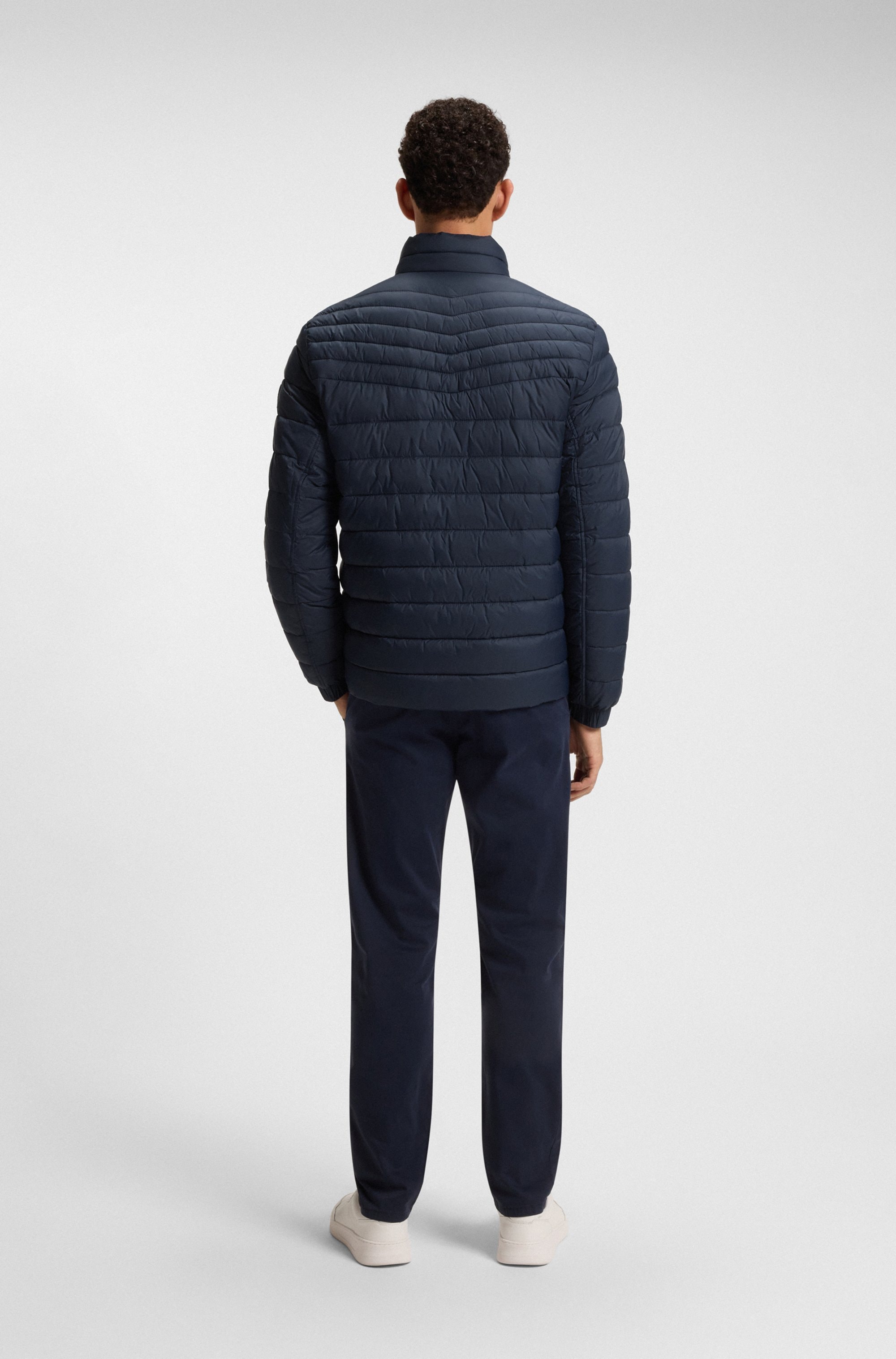 BOSS ORANGE Steppjacke »Oden«, ohne Kapuze, mit Stehkragen, slim fit, federleicht wasserabweisend
