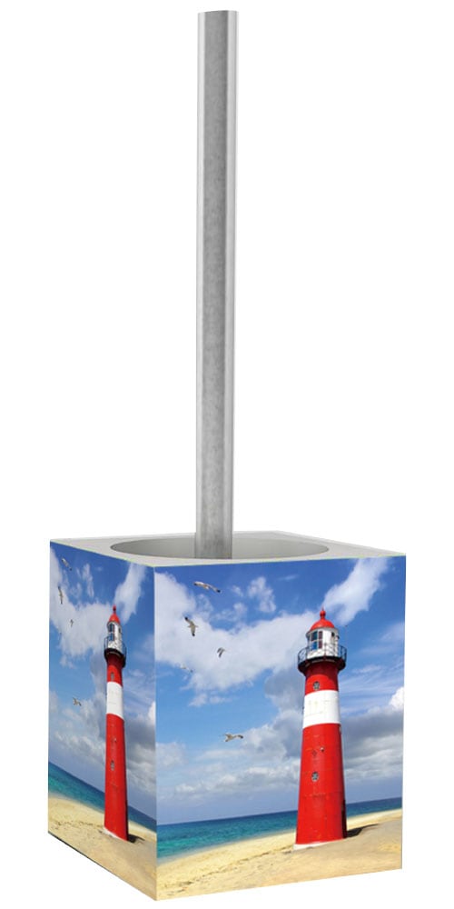 Sanilo Badaccessoire-Set »Leuchtturm« WC-Sitz, Badteppich, Stöpsel, Seifenspender und WC-Bürste