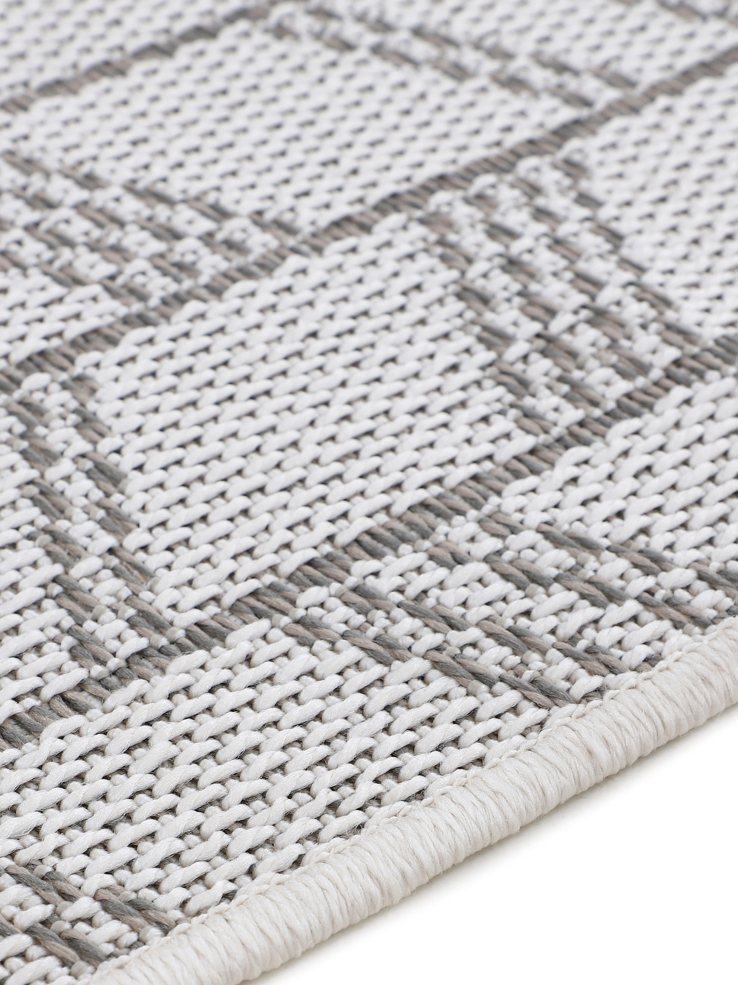 carpetfine Läufer »Boho 102«, rechteckig, 4 mm Höhe, robustes Flachgewebe, Sisal Optik, UV-beständig, Außenbereich