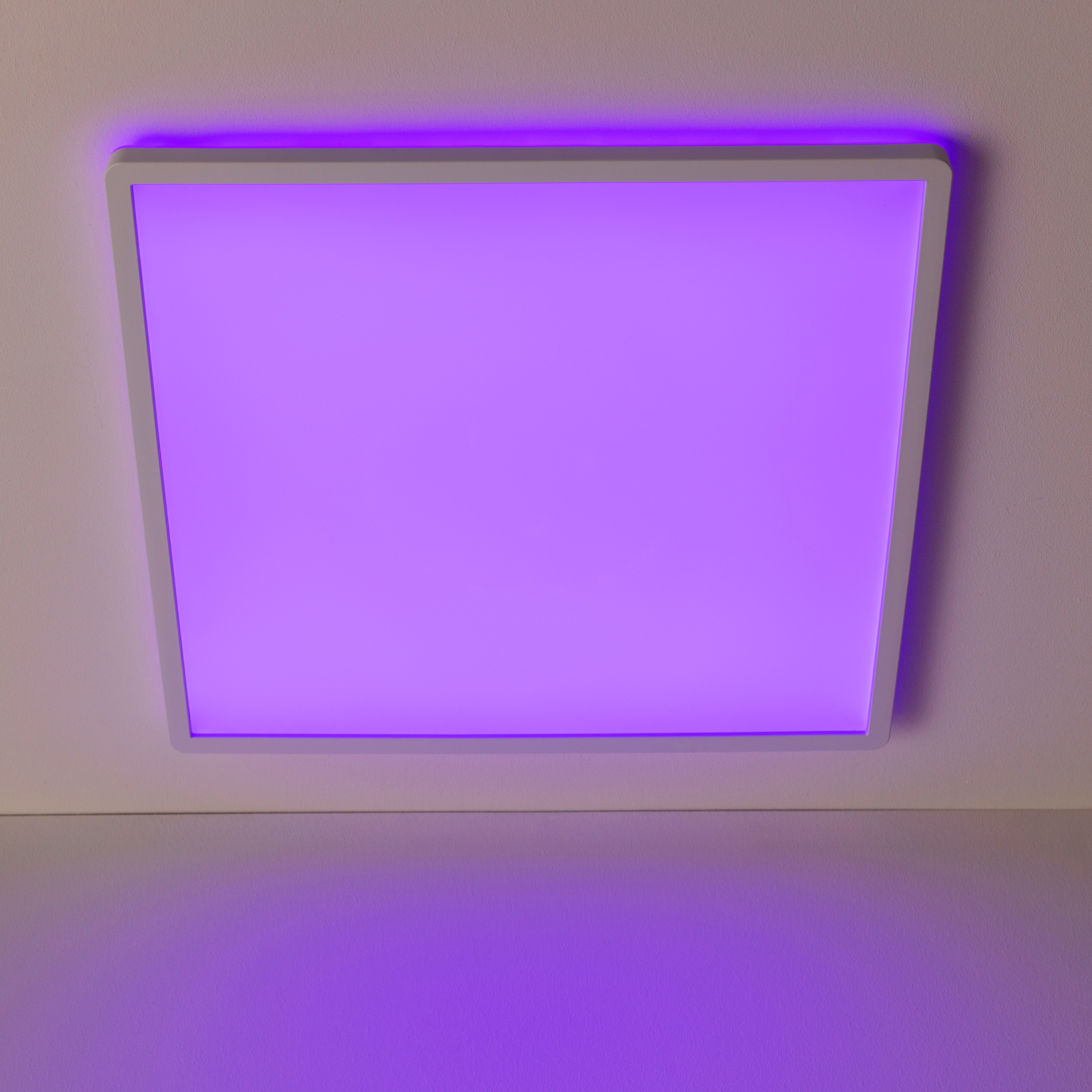 BreLight LED Deckenleuchte »Tanida« LED-Modul 1 Stk. Neutralweiß 42 x 42 cm, RGB, LED, 3000 lm, 4000 K, dimmbar, Fernbedinung, weiß