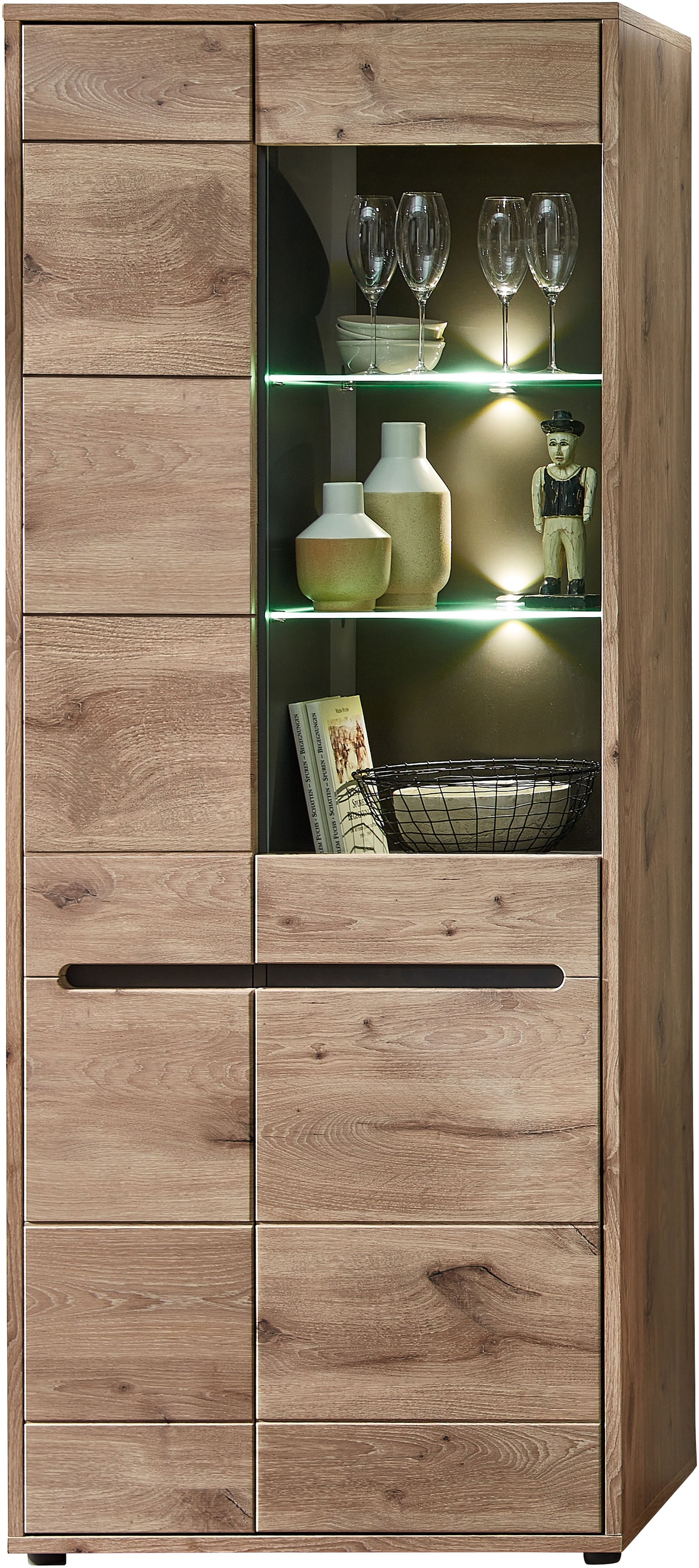 Innostyle Vitrine »BELLANO«, Viking Oak Nature