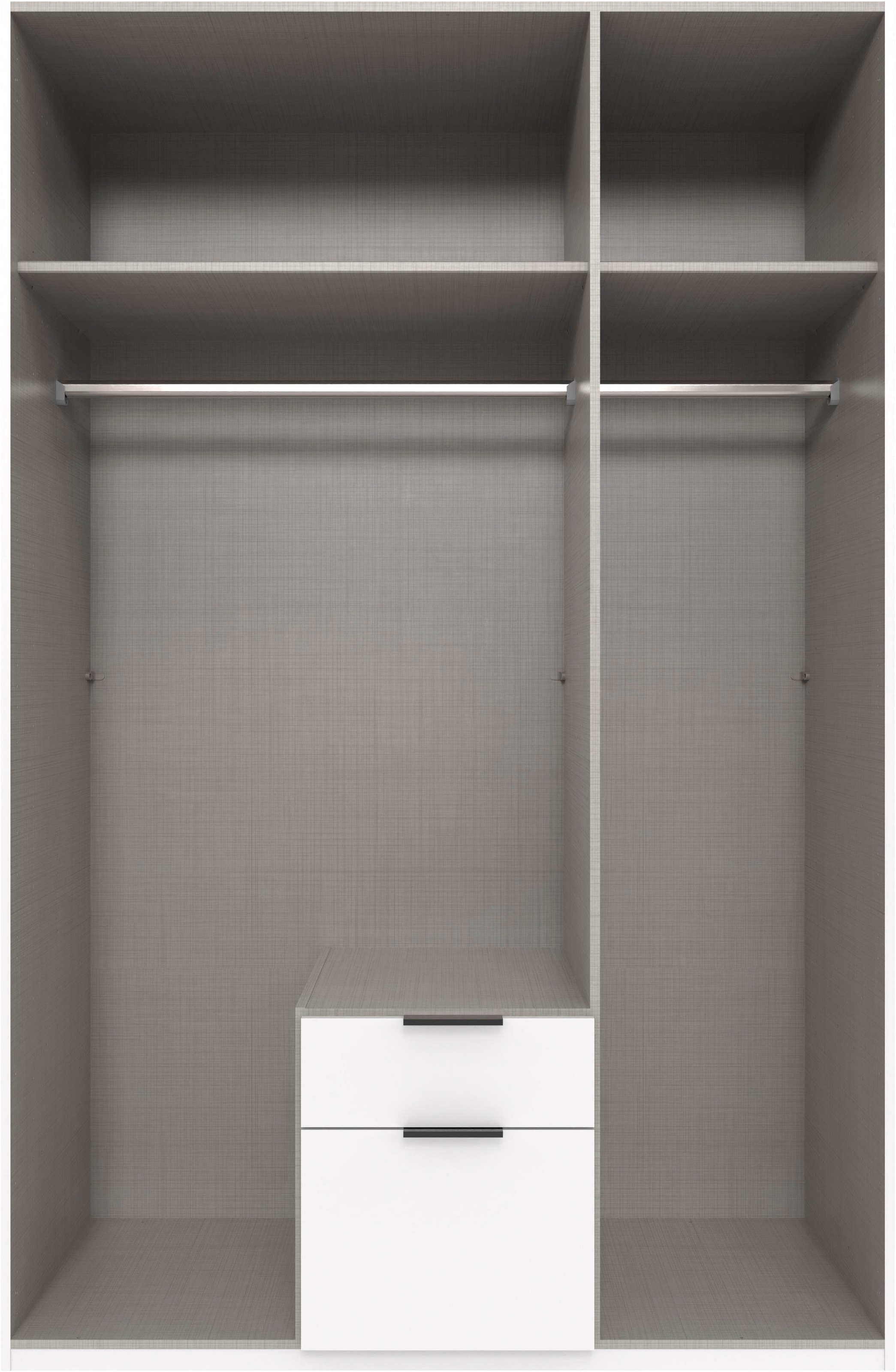 Wimex Drehtürenschrank »Mugano, 135 oder 180cm breit, 208 oder 236cm hoch, Made in Germany«, (mit langen oder kurzen Griffen aus Metall), wahlweise mit oder ohne Spiegel, mit Schubladen