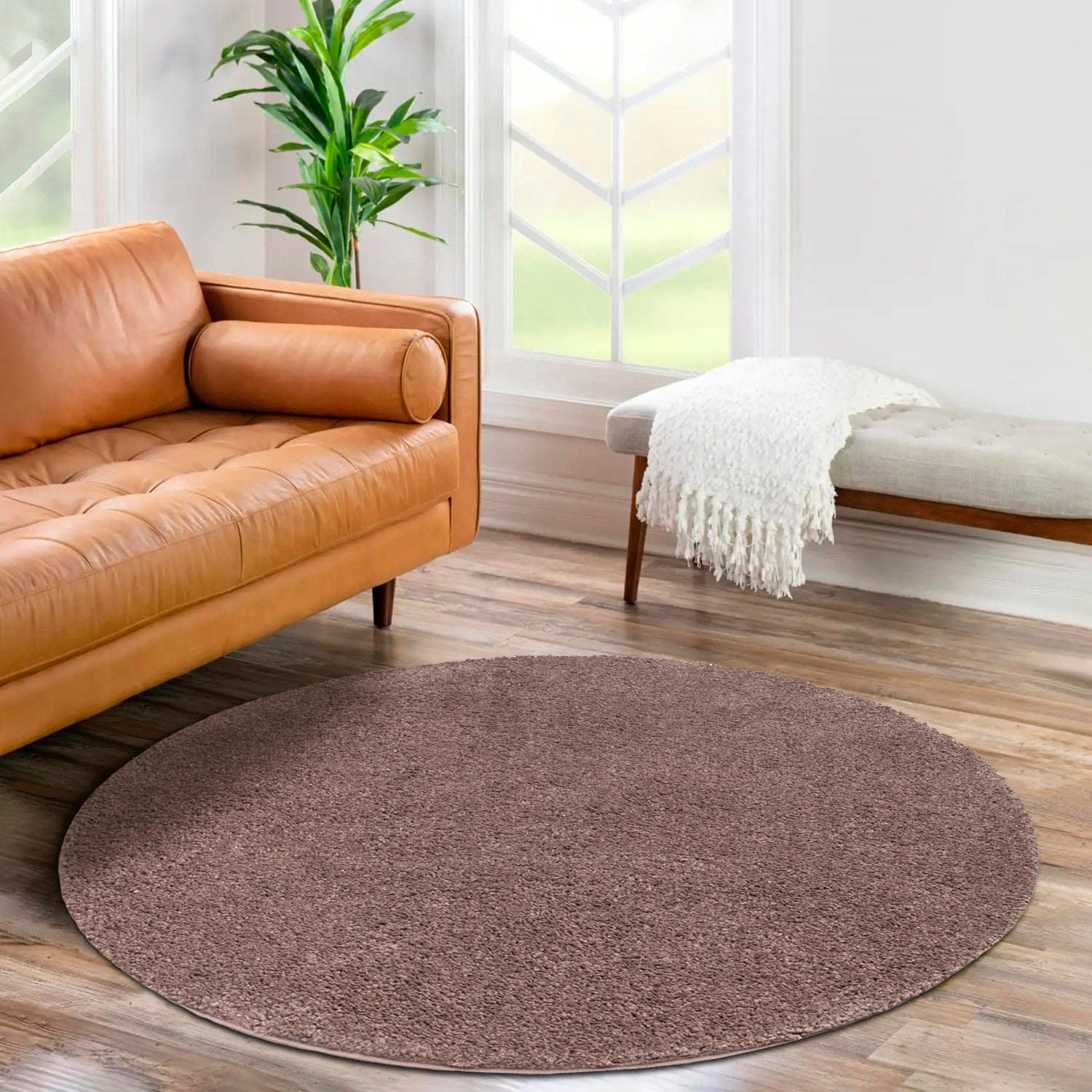 Carpet City Hochflor-Teppich »City Shaggy«, rund, 30 mm Höhe, Teppich Langf günstig online kaufen