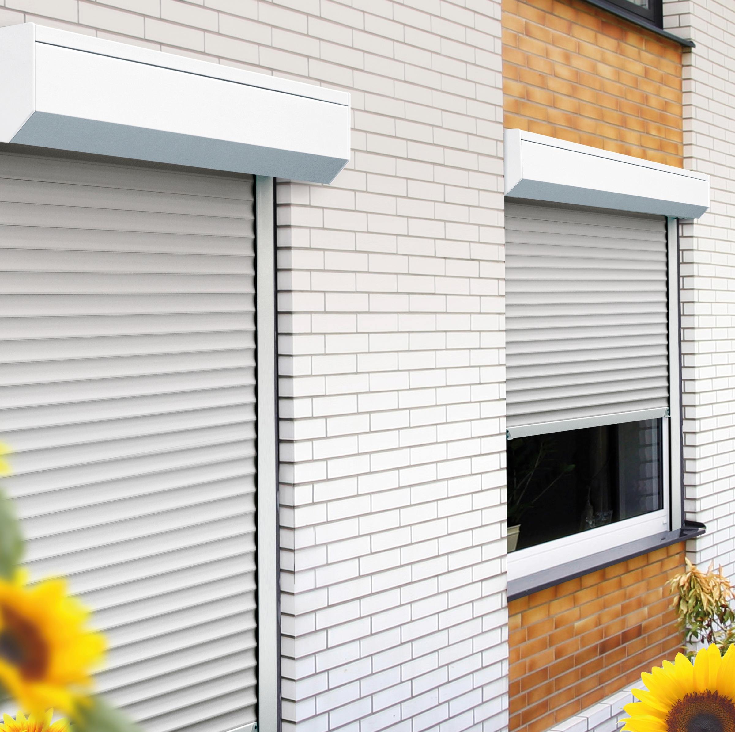 SCHELLENBERG Vorbaurollladen »Set für Fenster und Türen, Mini System für 40 mm Stahlrohrwellen«, (Set), PVC Jalousie, in verschiedenen Größen erhältlich, grau