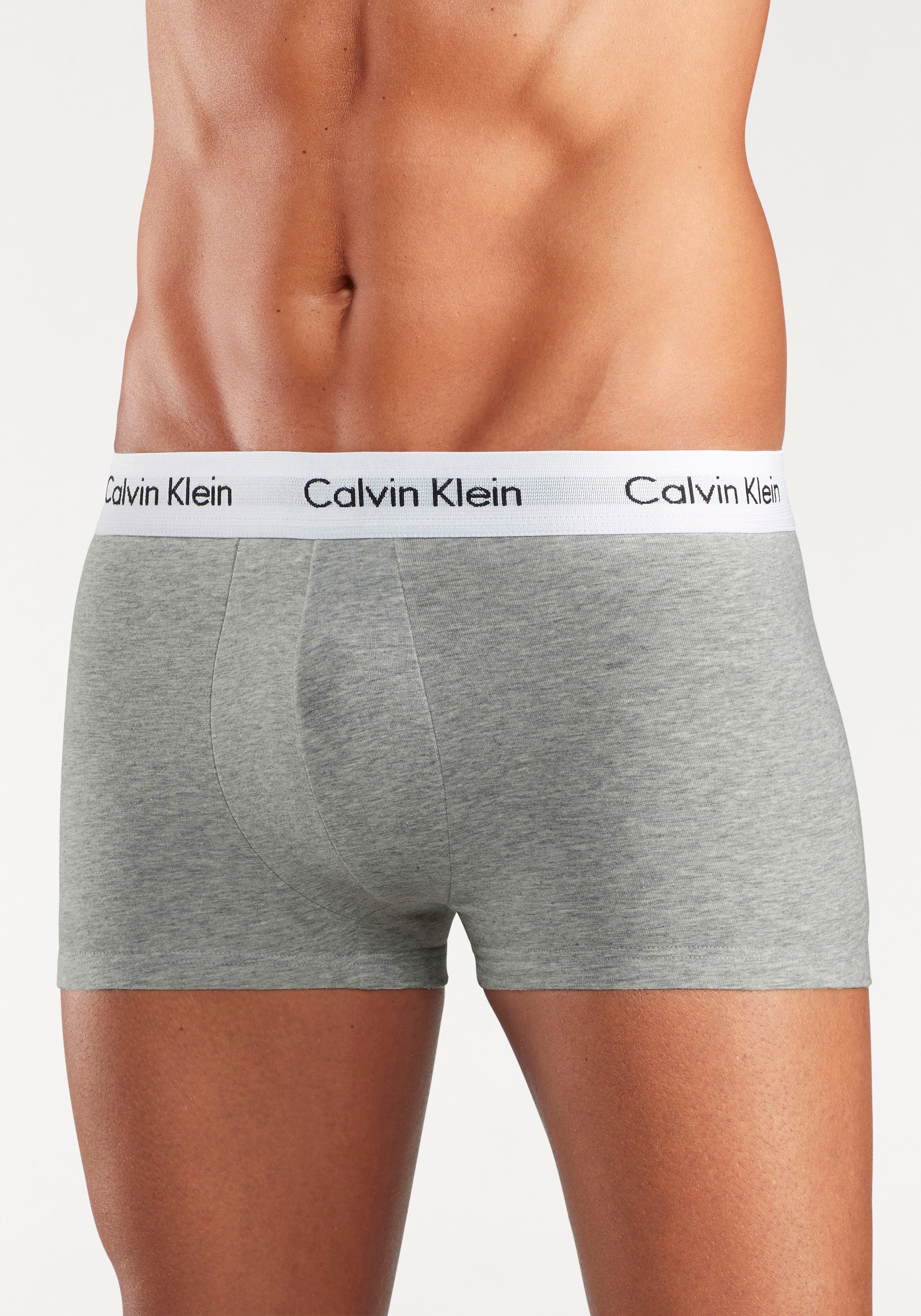 Calvin Klein Underwear Trunk »Low Rise Trunk 3 PACK« 3 Stk. mit weißem Webbund