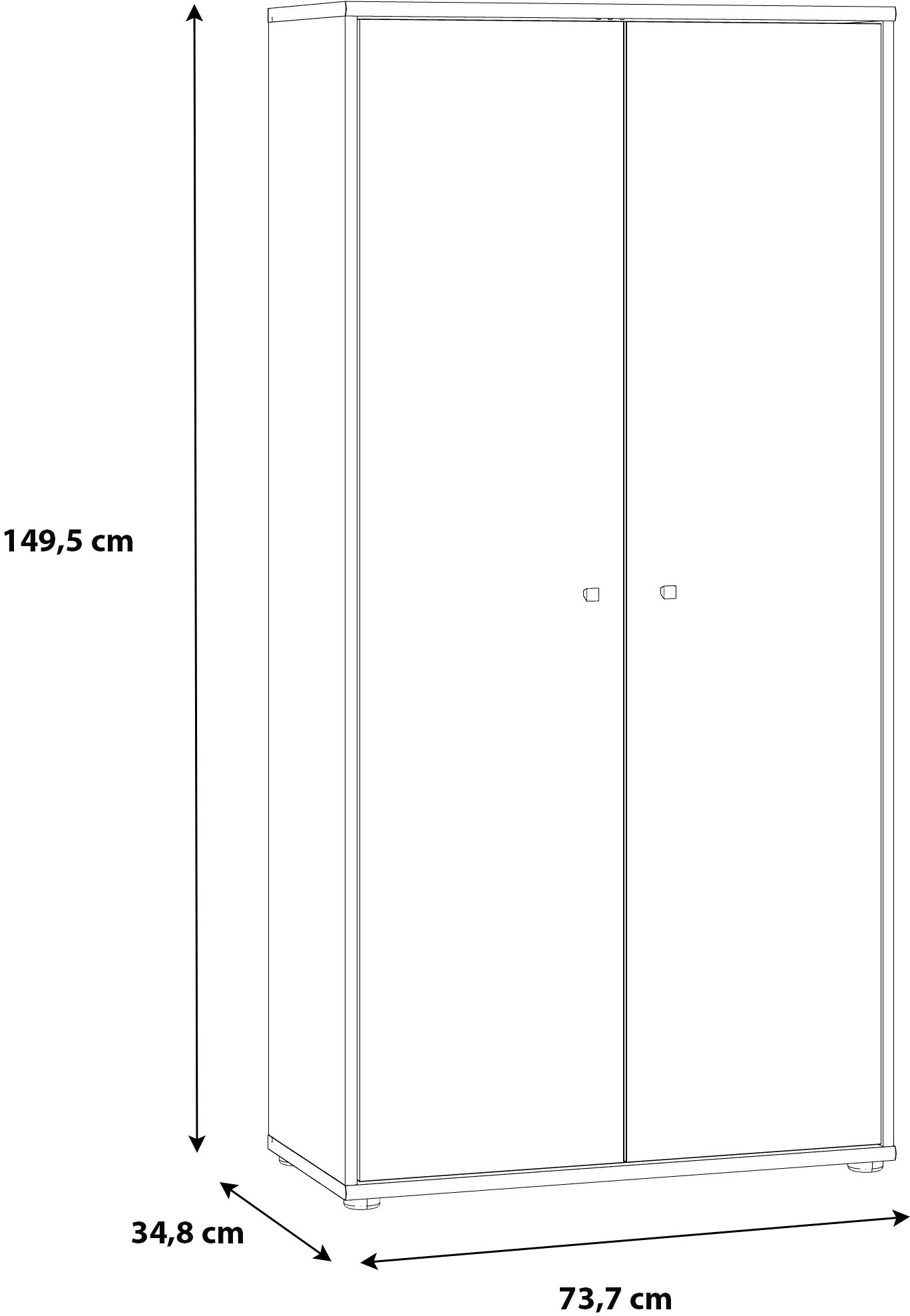 FORTE Schuhschrank »Tempra«, Breite 73,7 cm