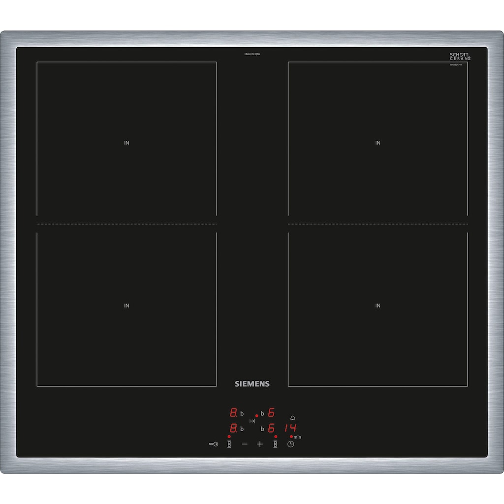 SIEMENS Flex-Induktions-Herd-Set »PQ561DA01«, iQ500, HE579GBS6, mit Teleskopauszug nachrüstbar, Pyrolyse-Selbstreinigung