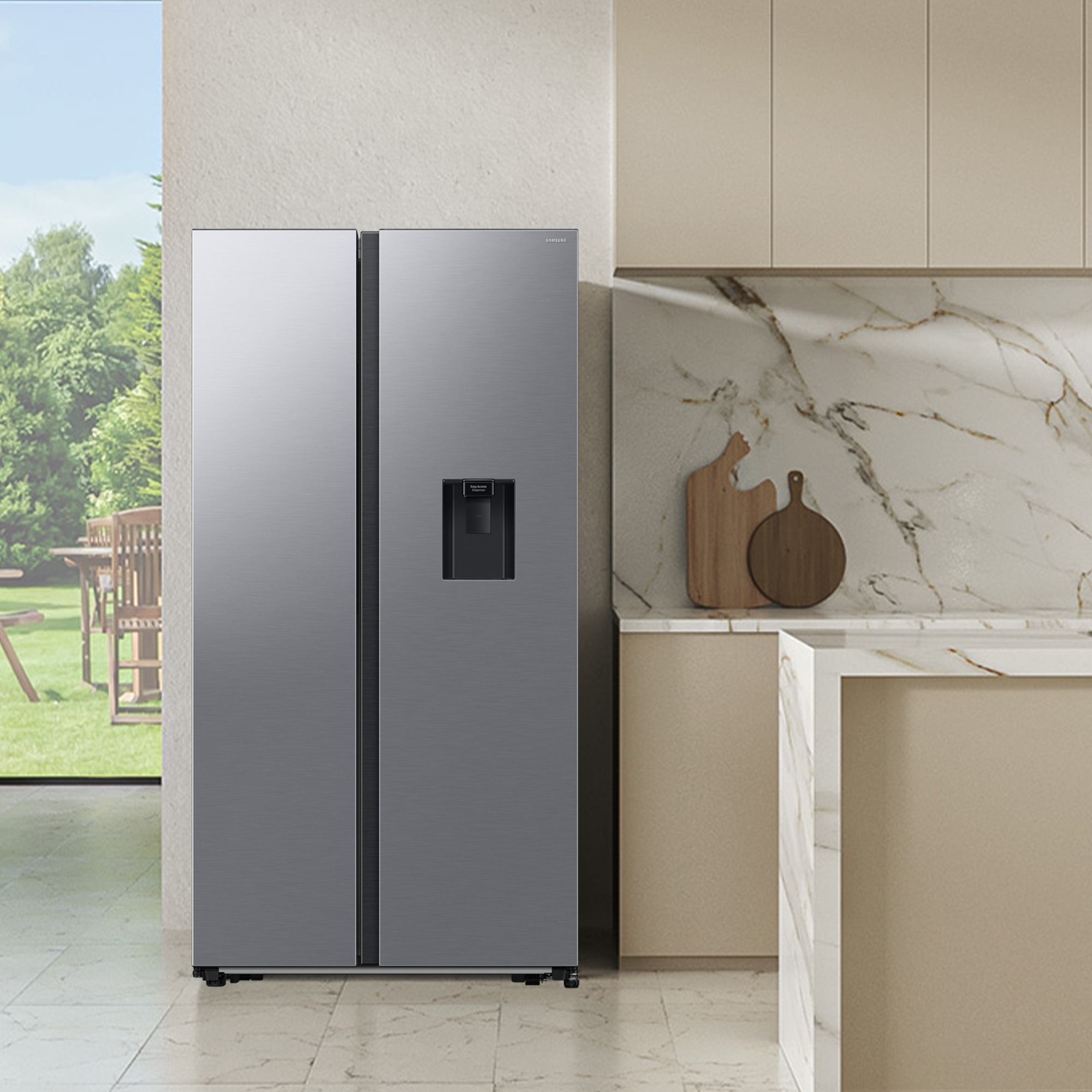 Samsung RS4000 »RS57DG410EM9« 178 cm hoch 91,2 cm breit mit Wasserspender, No Frost+, AI Energy Mode, SpaceMax
