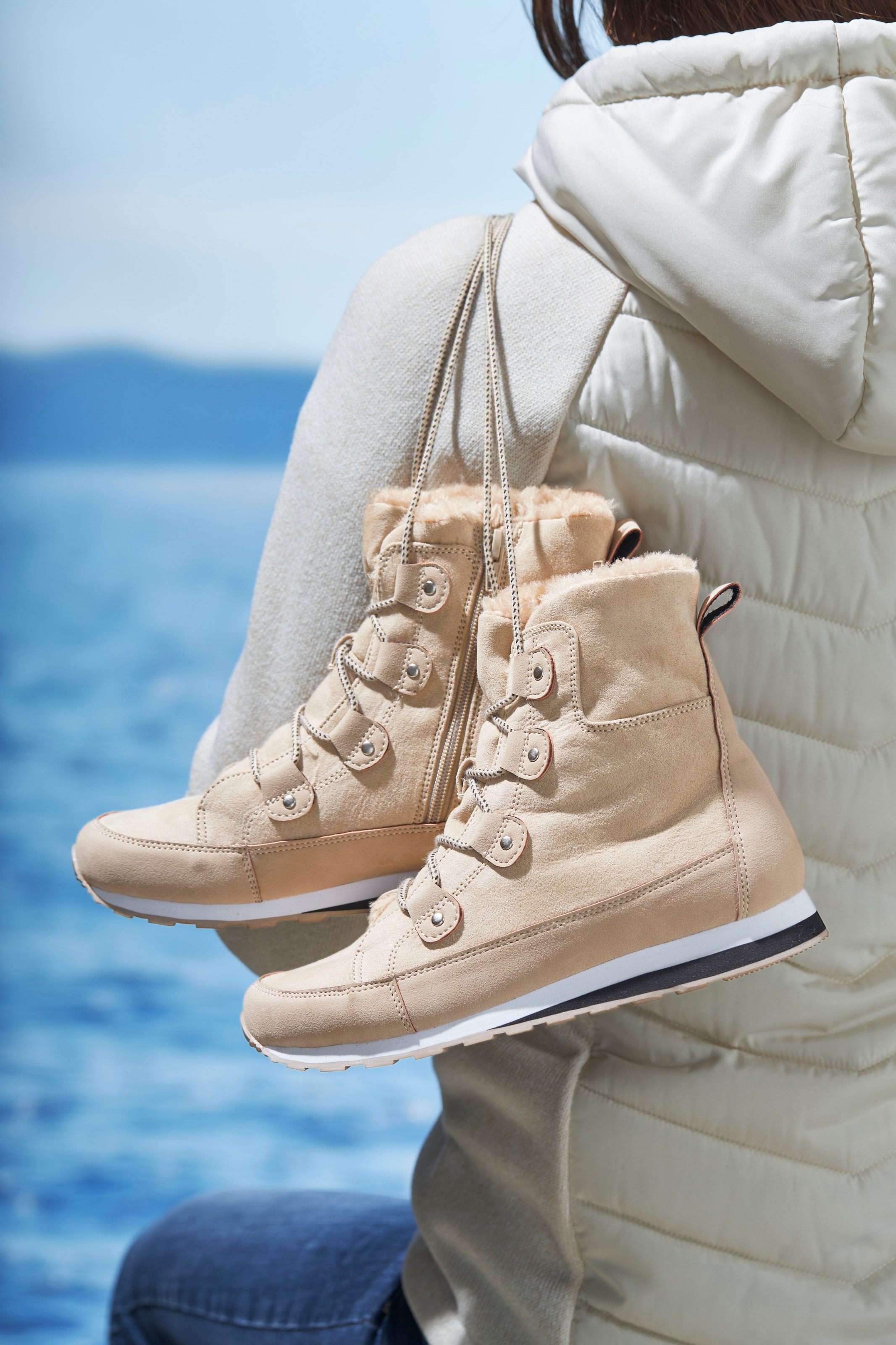 Vivance Stiefelette, mit Warmfutter, Winterstiefel, Stiefel, Boots VEGAN