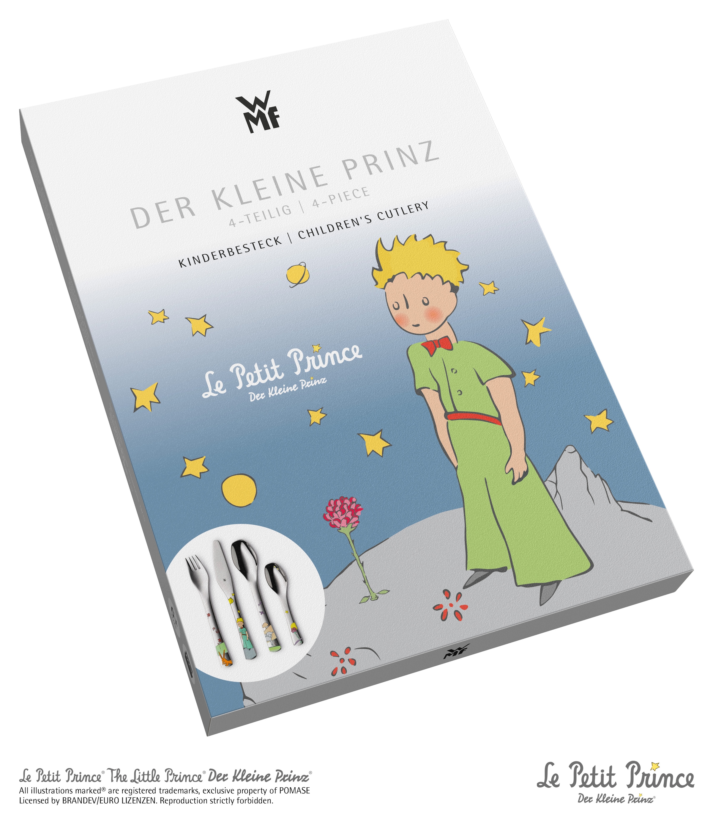 WMF Kinderbesteck »Der kleine Prinz«, (Set, 4 tlg.), ab 6 Jahren, hygienisch, säurefest