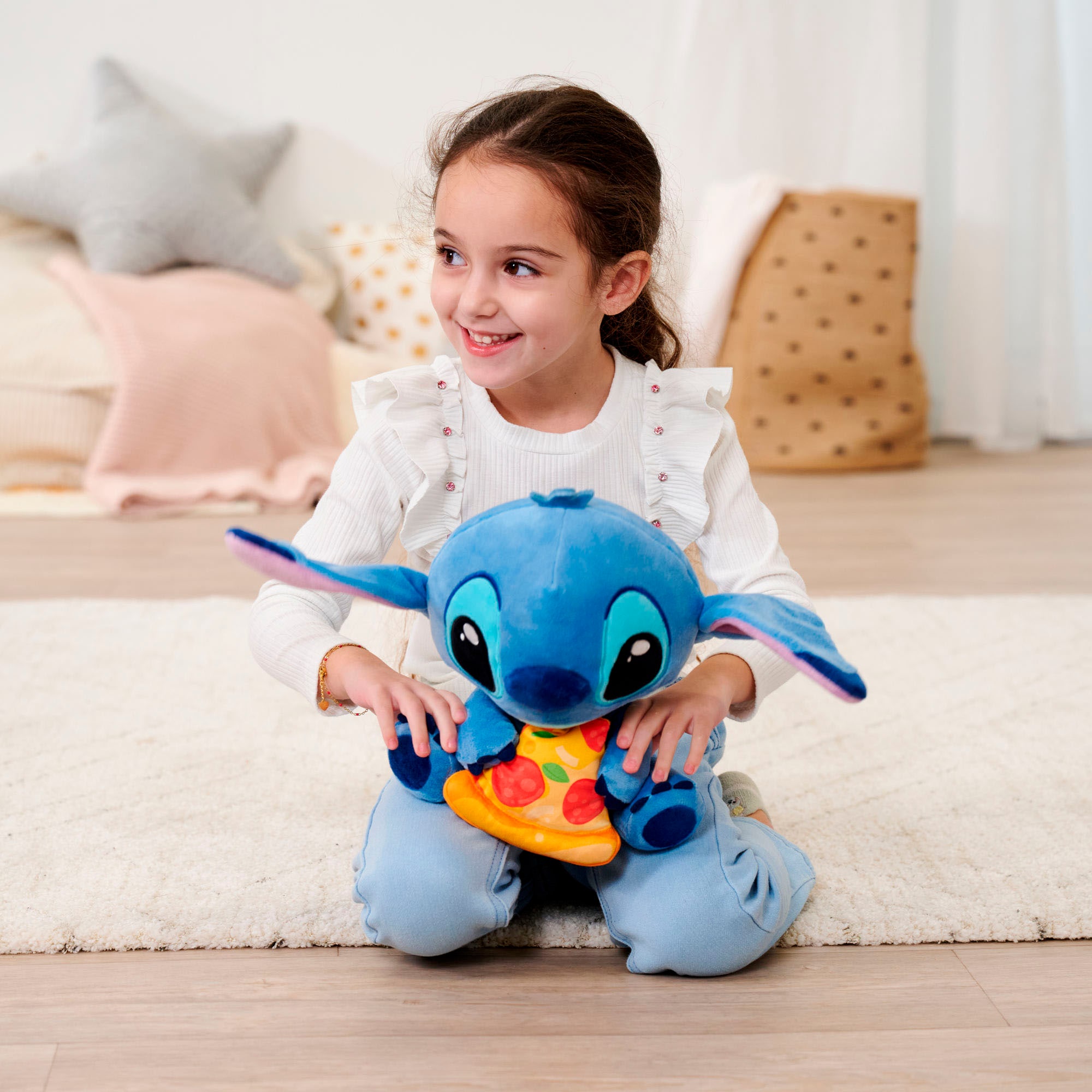 SIMBA Plüschfigur »Disney Stitch mit Pizza, 25cm«