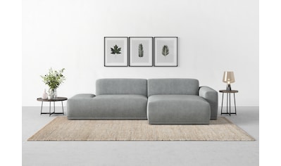 TRENDMANUFAKTUR Ecksofa »Braga«, (2 St.), in moderner Optik, mit hochwertigem...