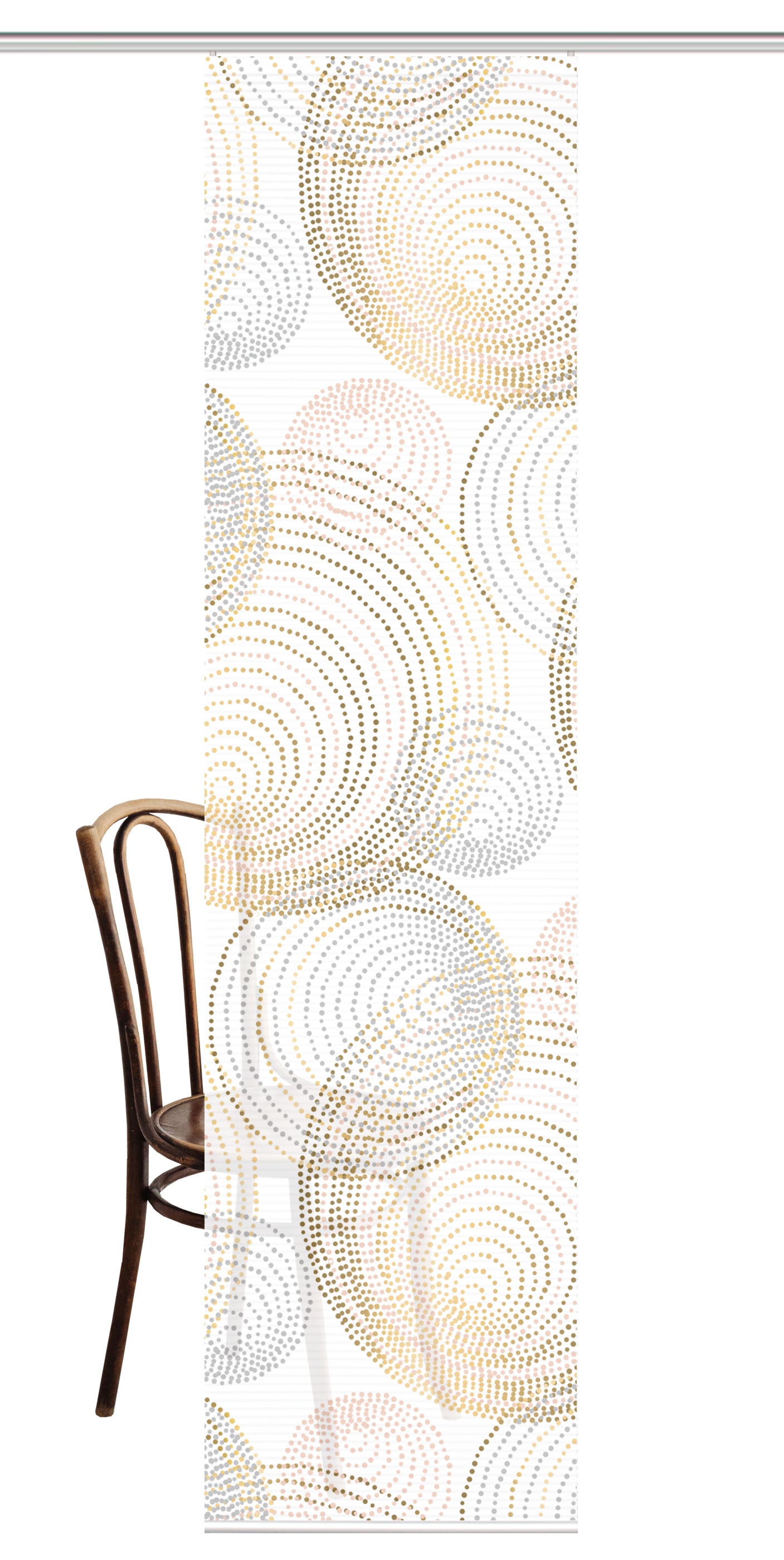 HOME in green Schiebegardine »SPIRO« Paneelwagen 1 Stk. tlg. DIGITALBEDRUCKT, BAMBUSOPTIK RECYCELT