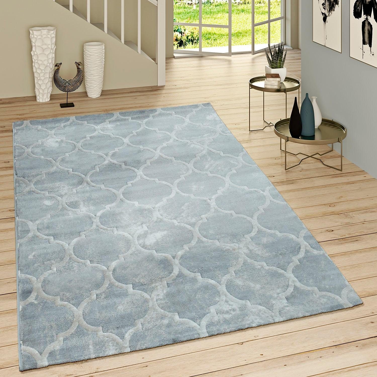Paco Home Teppich »Victory 605«, rechteckig, 15 mm Höhe, Kurzflor im Vintage-Design, Wohnzimmer