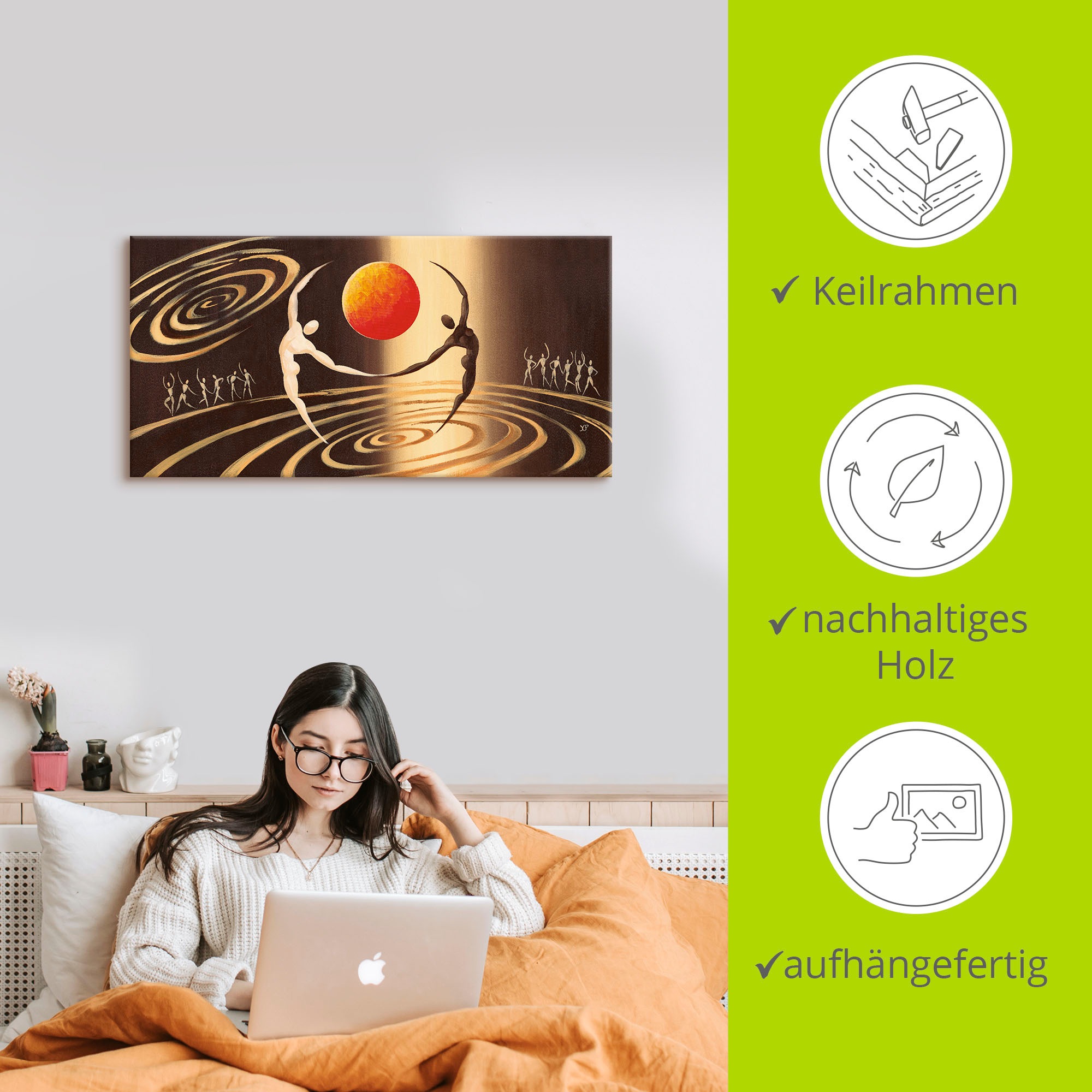 Artland Wandbild »Über dem Universum«, Paar, (1 St.), als Alubild, Outdoorbild, Leinwandbild, Wandaufkleber, versch. Größen