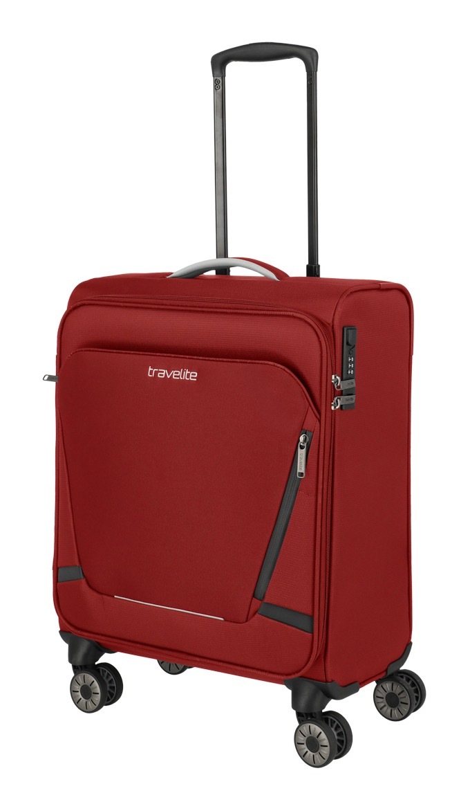 travelite Handgepäck-Trolley »JETPACK Max 4 Cabin, konzip. für Lufthansa, Austrian Airlines & Swiss«, 4 Rollen, Weichgepäck-Koffer Handgepäck für die meisten gängigen Airlines