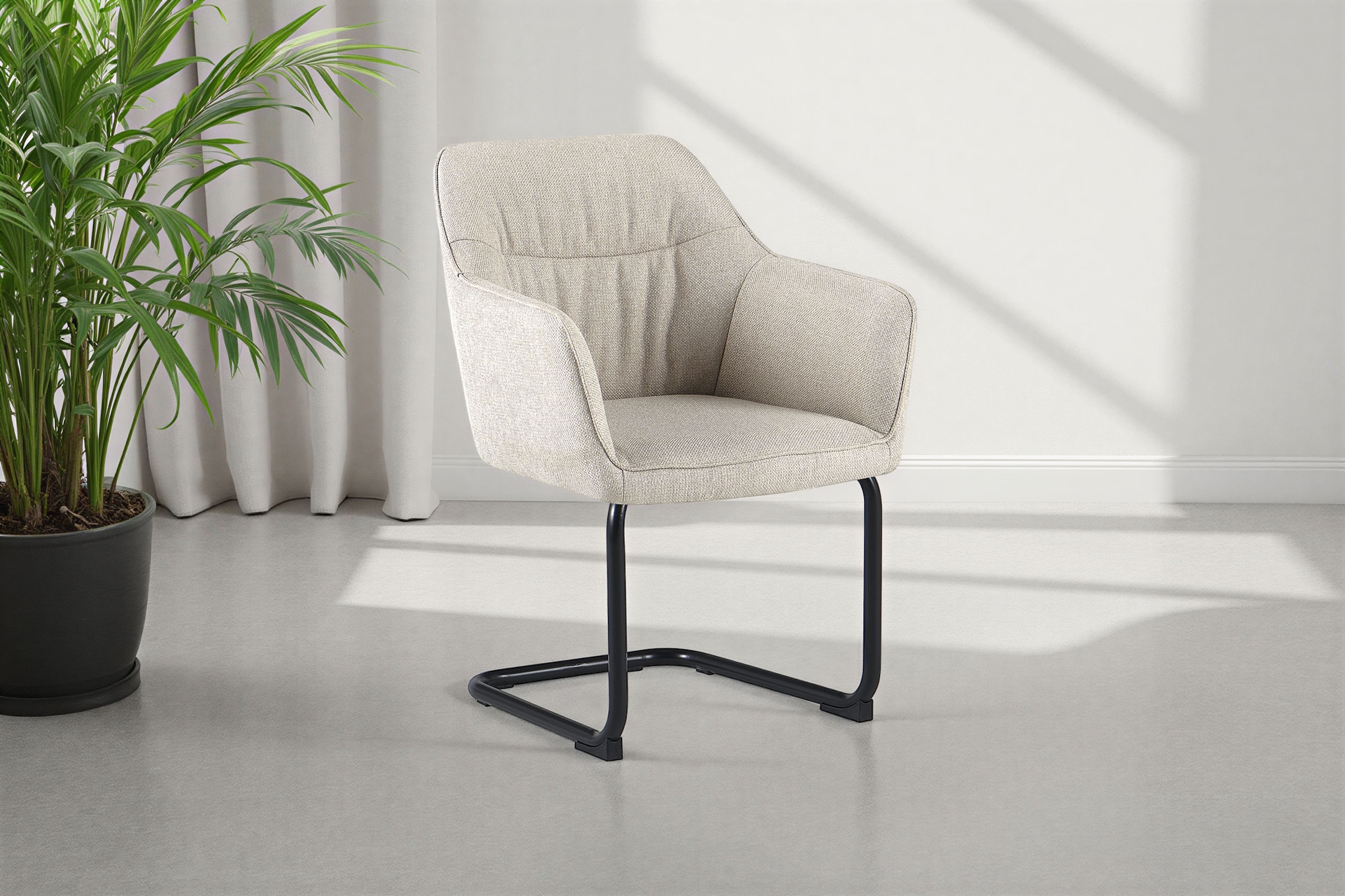 OTTO home Freischwinger »Elba« (Set) 2 Stk.gemütlicher Stuhl / Sessel, 180 günstig online kaufen