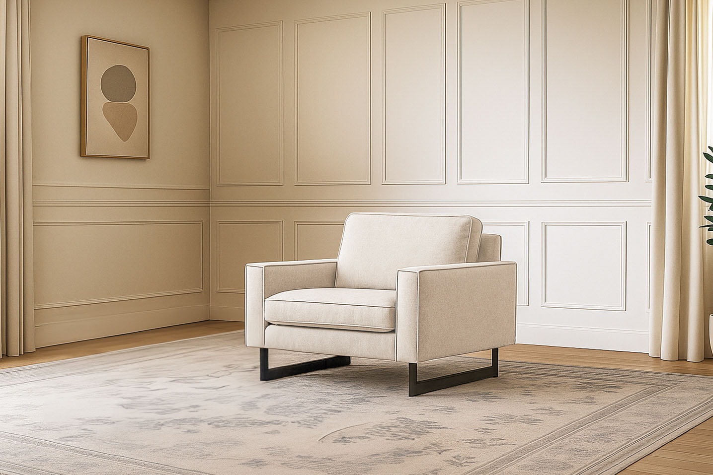 Home affaire Loveseat »Pinto 105 cm, Cord, Chenille, Lederoptik« mit Keder, günstig online kaufen