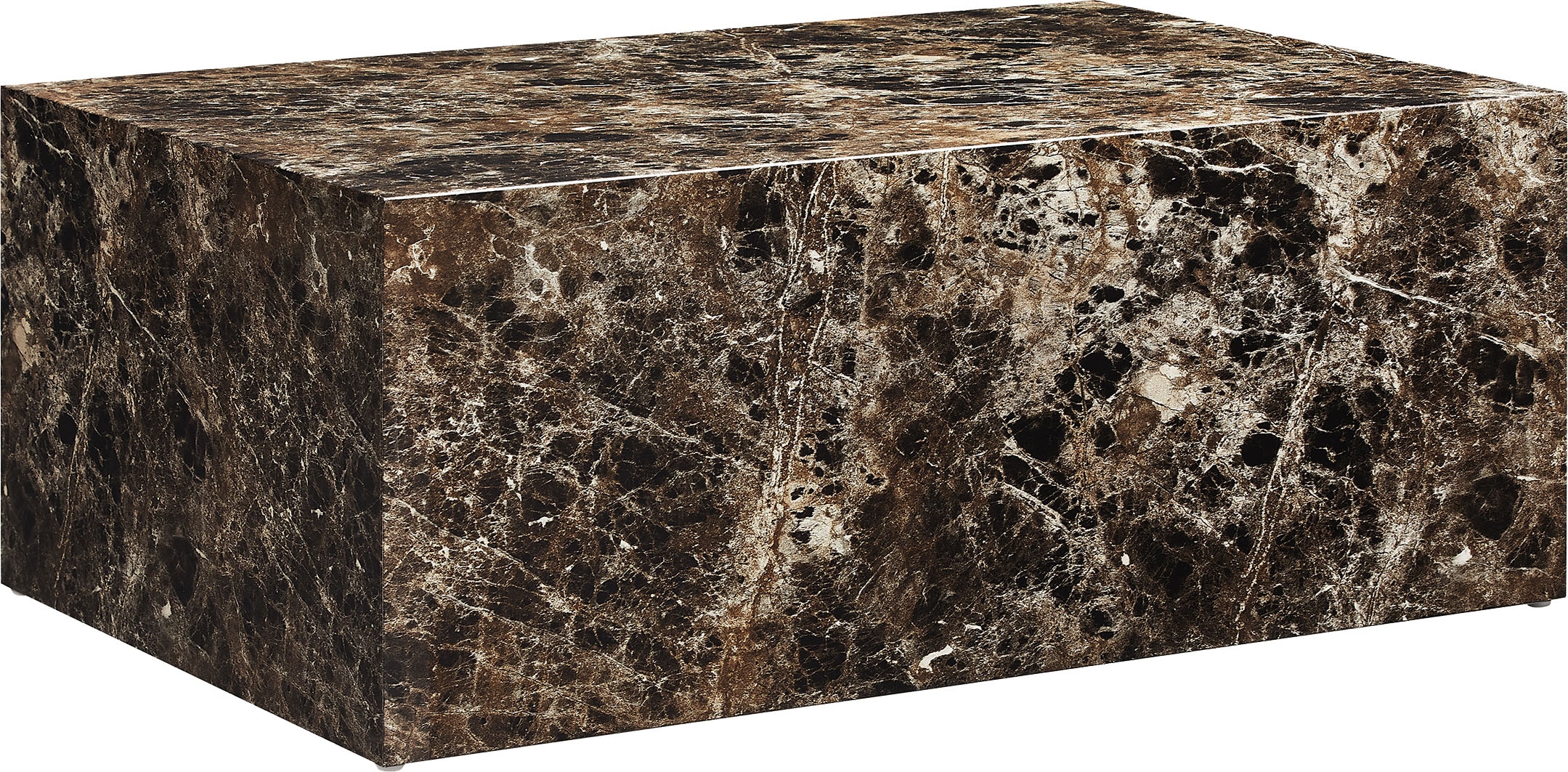 SalesFever Couchtisch »Almeria Couchtisch: Stilvoller Beistelltisch 90/60 cm«, rechteckig 90x60 cm, in Marmoroptik foliert