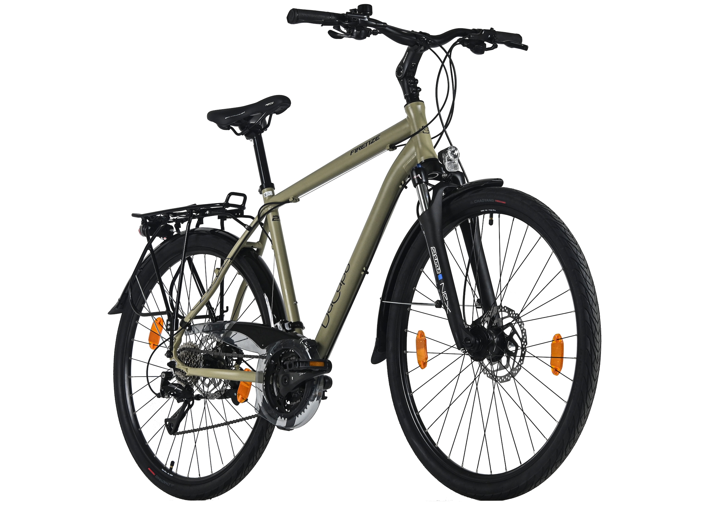 Dacapo Trekkingrad »Firenze 300 Bronze 24 Gänge RH 53 cm« 24 Gang Shimano Acera Schaltwerk Kettenschaltung