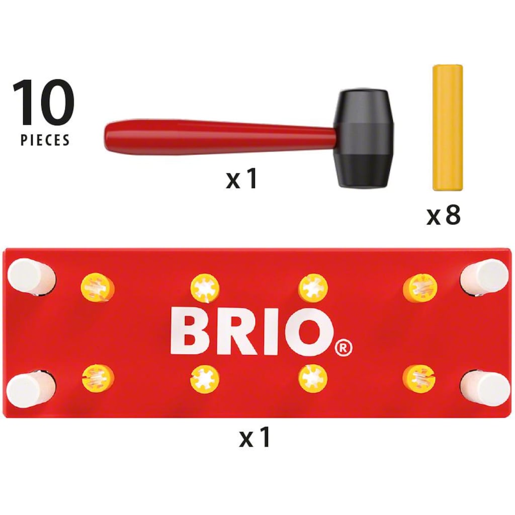 BRIO® Steckspielzeug »Klopfbank, rot«, FSC®- schützt Wald - weltweit