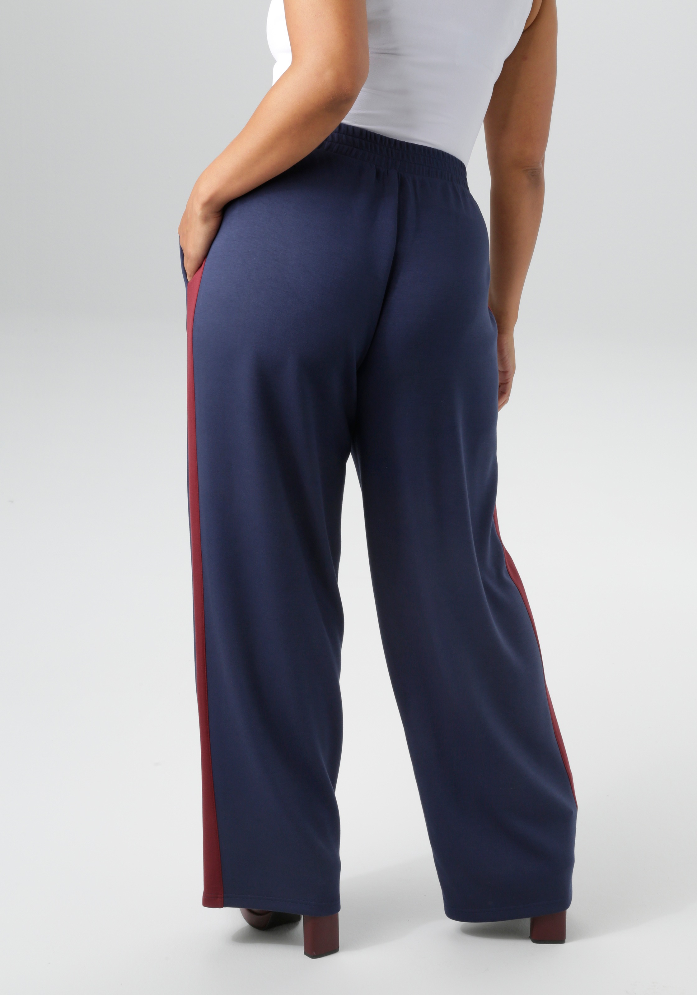 Aniston PLUS Sweathose, aus super weichen, elastischen Jersey-Qualität - NEUE KOLLEKTION