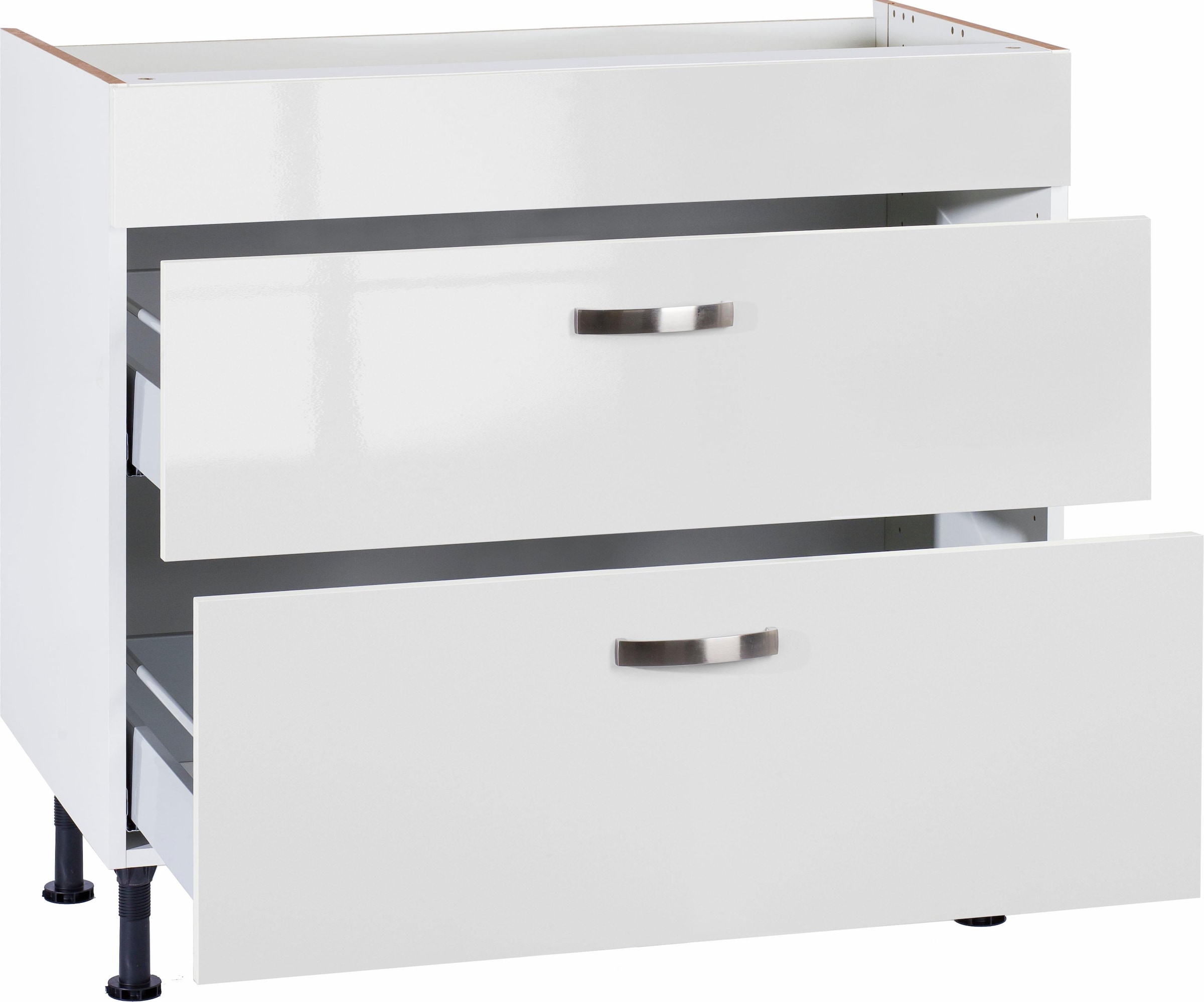 OPTIFIT Kochfeldumbauschrank »Cara«, Breite 90 cm, mit Vollauszügen und Soft-Close-Funktion