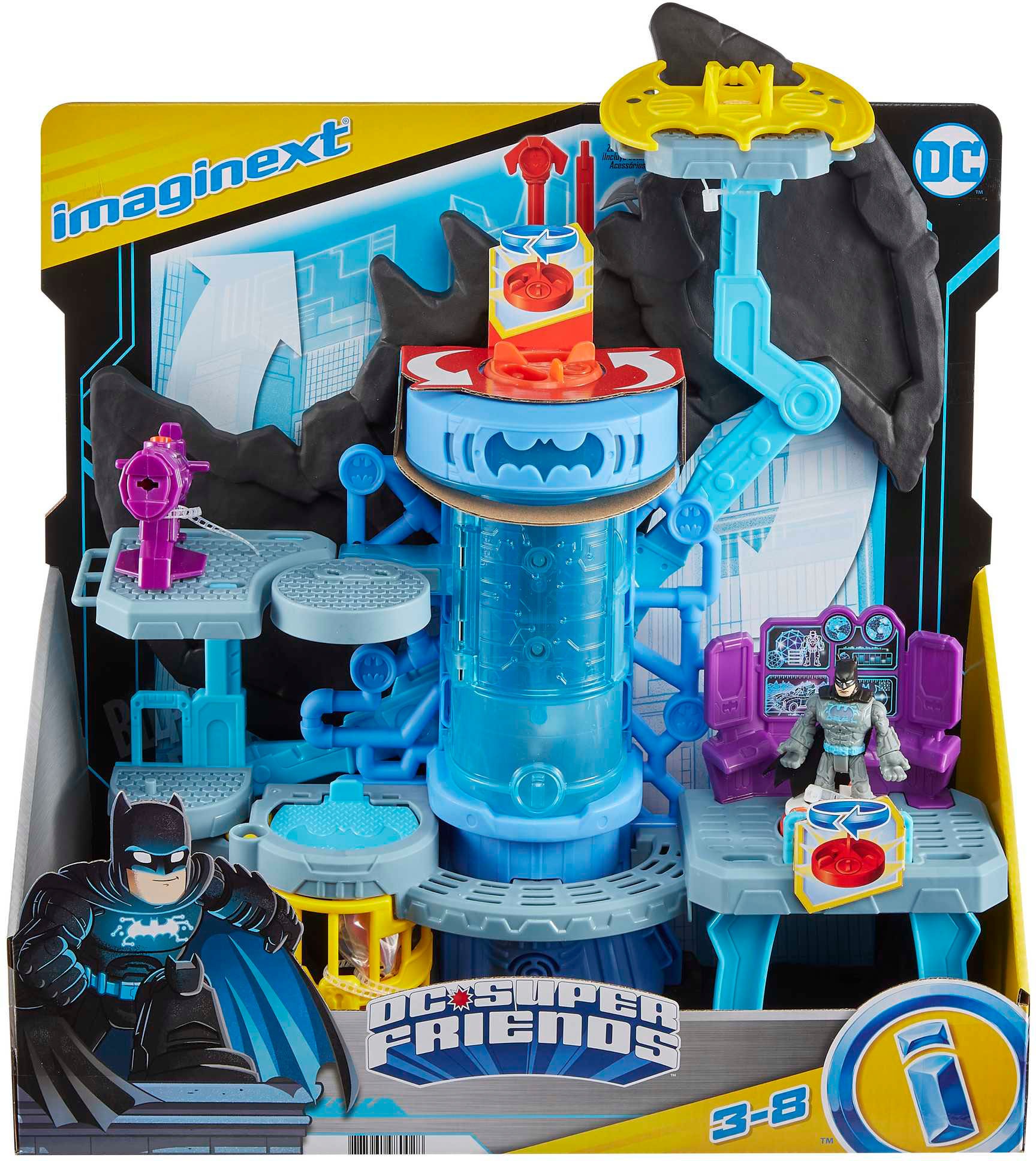 Mattel® Spielwelt »Imaginext DC Super Friends Bat-Tech Batcave«, inklusive Batman-Figur, Licht und Sound