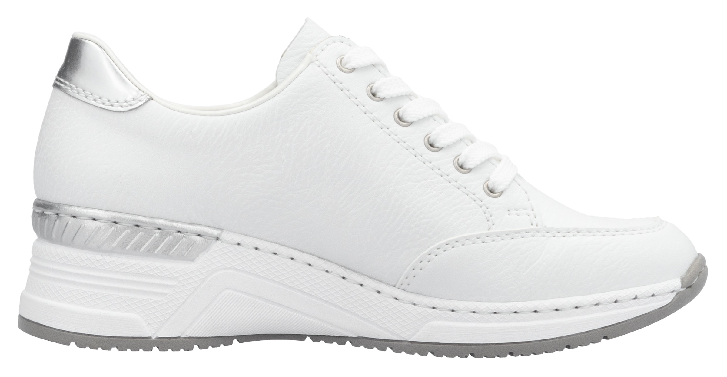 Rieker Keilsneaker, Schnürschuh, Halbschuh, Sneaker mit loser Einlage, schmale Form