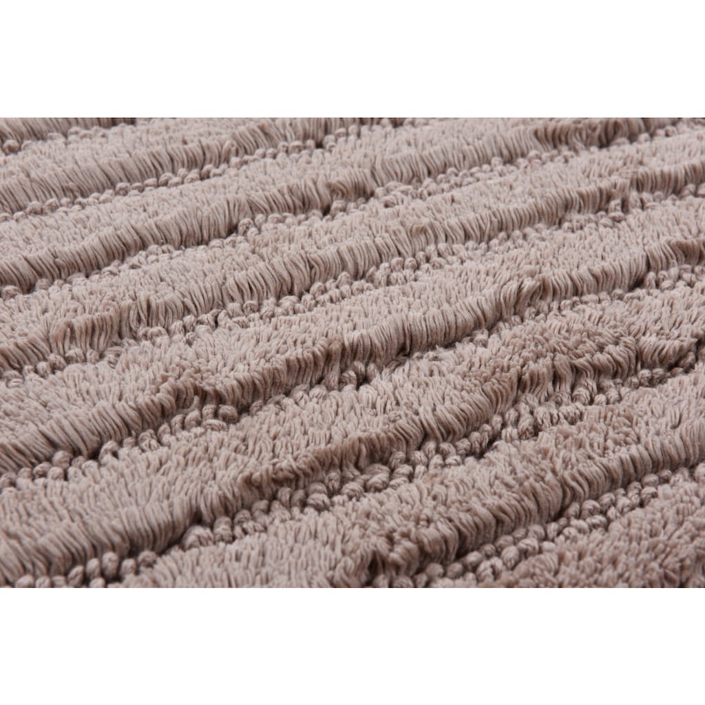 TOM TAILOR HOME Badematte »Cotton Stripes«, Höhe 20 mm, rutschhemmend beschichtet, fußbodenheizungsgeeignet-strapazierfähig