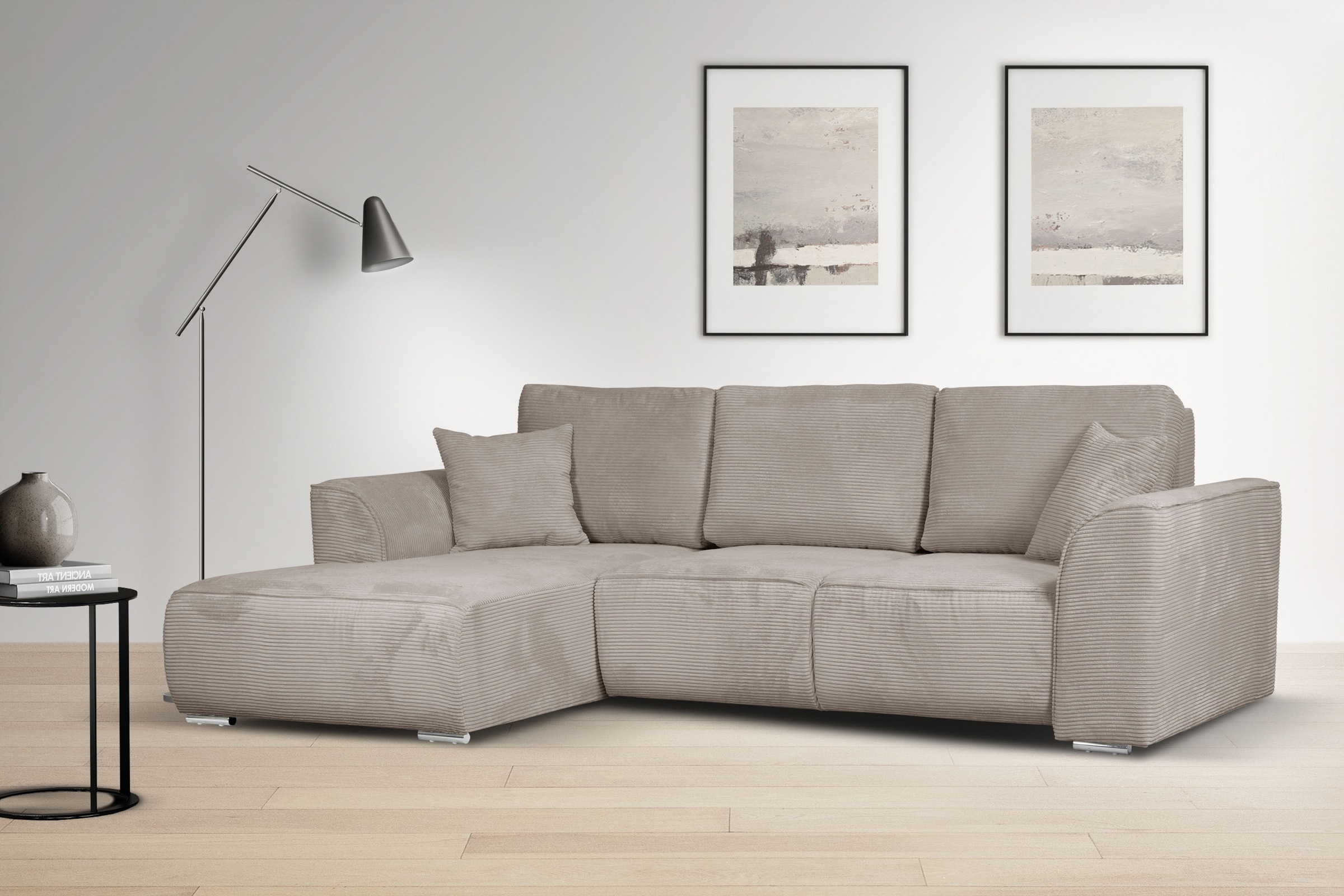 INOSIGN Ecksofa »BEATRICE optionale Schlafsofa mit Bettkasten, B/T/H: 265/1 günstig online kaufen