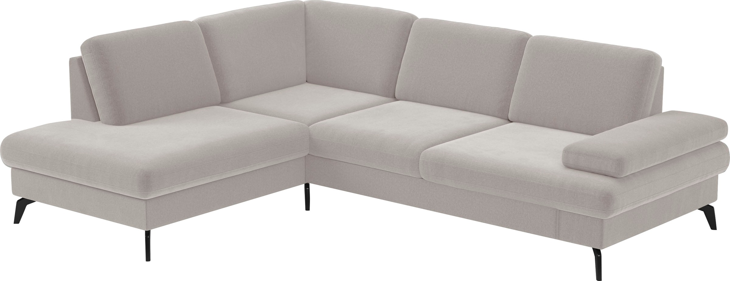 sit&more Ecksofa »Morris L-Form, inkl. Sitztiefenverstellung«, wahlweise mit Armteilverstellung, Bettfunktion & Bettkasten