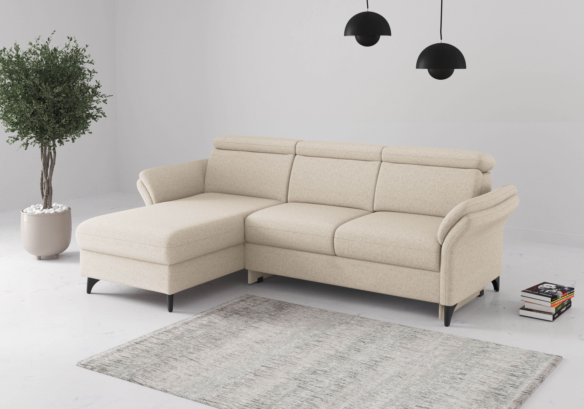 sit&more Ecksofa »Glendale« inkl. Kopfteilverstellung,wahlweise mit Vorzieh günstig online kaufen