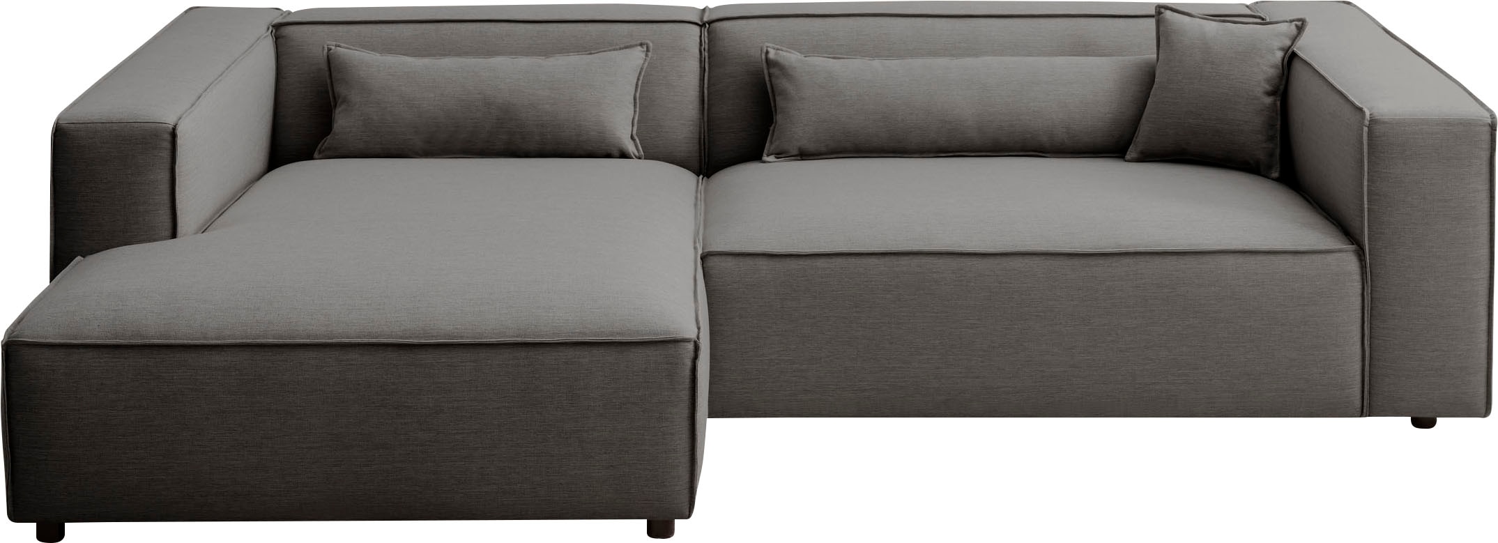 LeGer Home by Lena Gercke Ecksofa »PIARA XXL, besonders tiefe Sitzfläche, L-Form,«, Inklusive 2 Rückenkissen 80x35 cm und 1 Zierkissen 40x40 cm