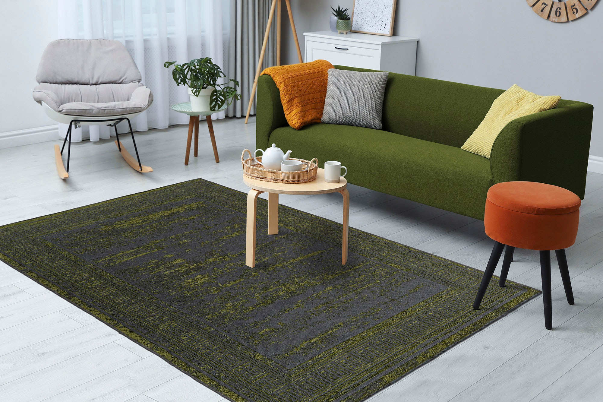 Kayoom Teppich »Kalevi 300«, rechteckig, 8 mm Höhe, Flachgewebe