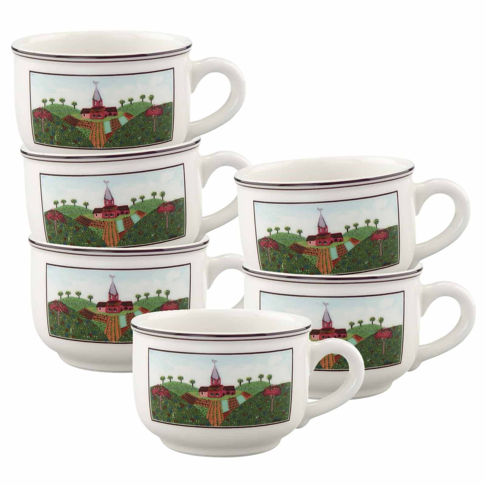 Villeroy & Boch Tasse »Teetassen Design Naif 250 ml 6er Set bunt« günstig online kaufen