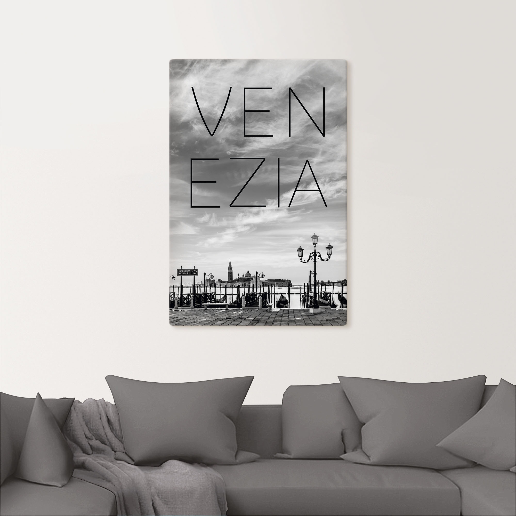 Artland Wandbild »Gondeln am frühen Morgen in Venedig« Venedig 1 Stk. tlg. günstig online kaufen