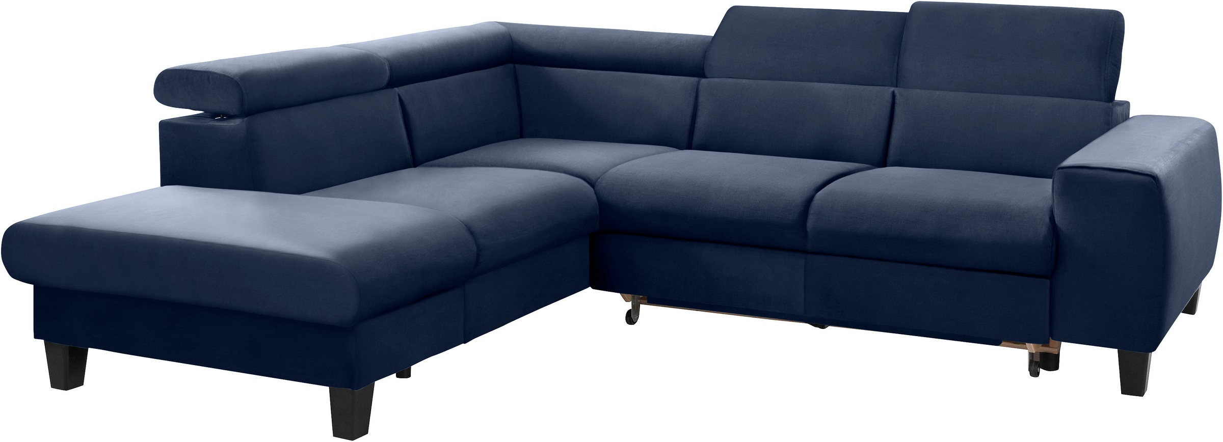 COTTA Ecksofa »Morven L-Form mit Kopfteilverstellung«, wahlweise mit Bettfunktion, Bettkasten & Wireless-Charger