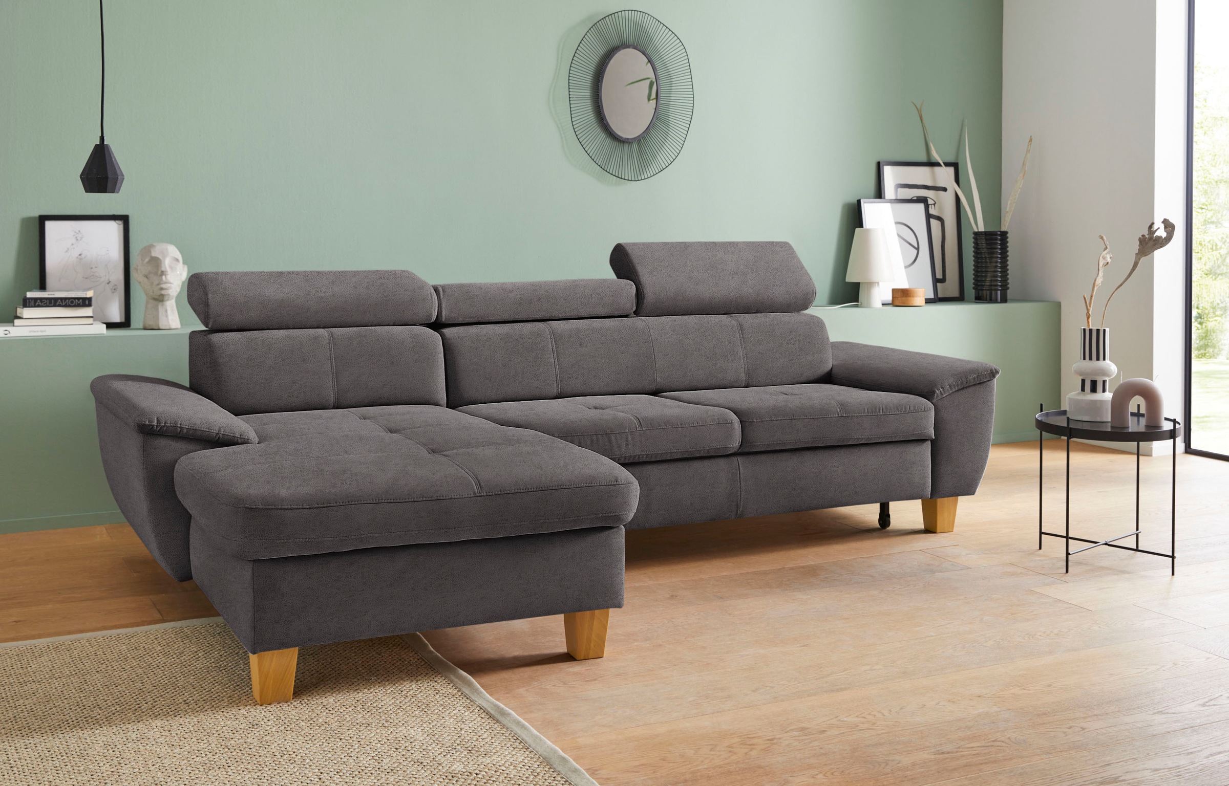 exxpo - sofa fashion Ecksofa »Enya, aufwendige Detailverarbeitung, hoher Si günstig online kaufen