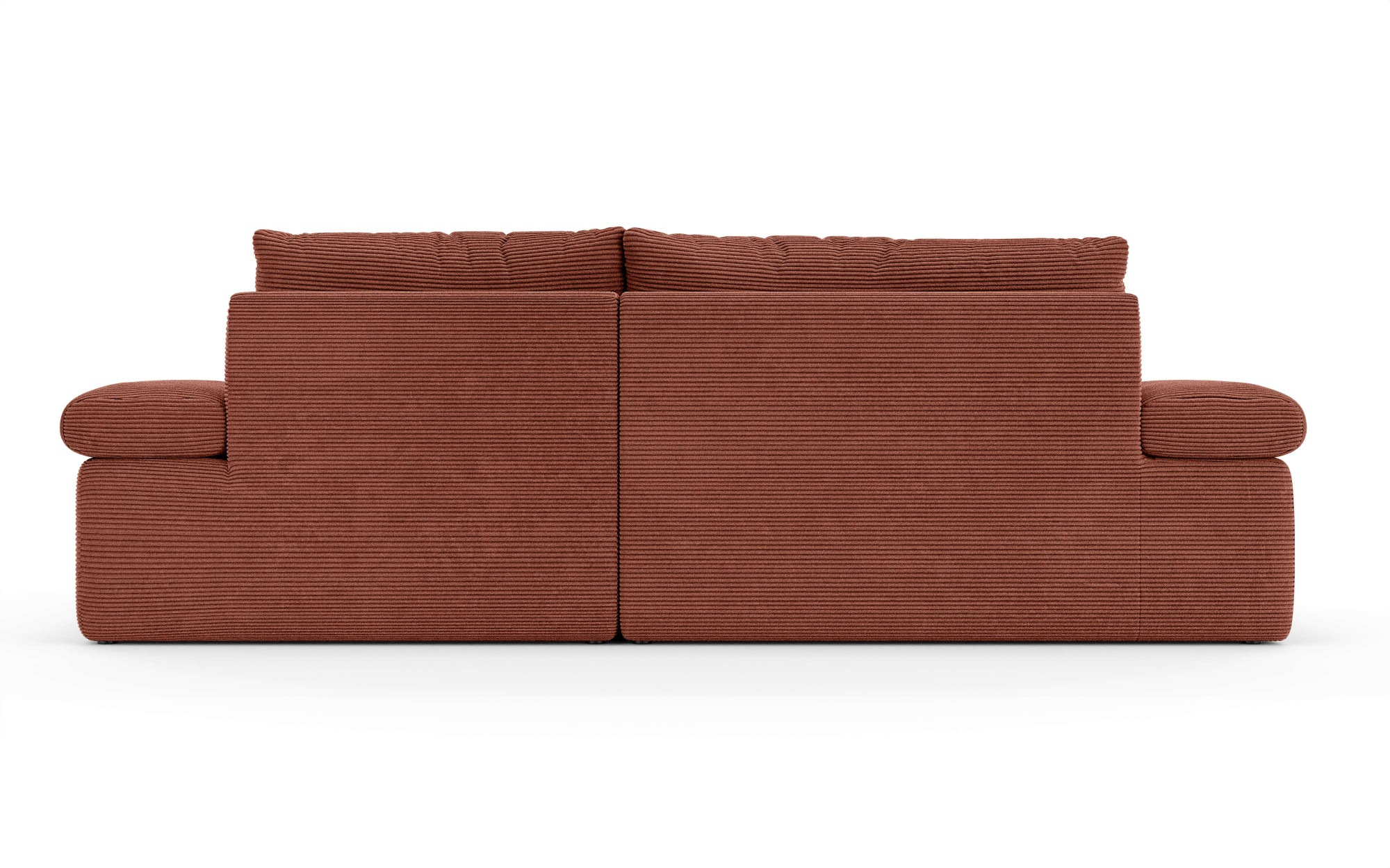 Home affaire Ecksofa »ALVERIE mit Recamiere, moderne Steppung, Maße: B/T/H 274/203/106 cm«, L-Form mit Wellenunterfederung, mit 4 Rückenkissen, pflegeleicht Stoff