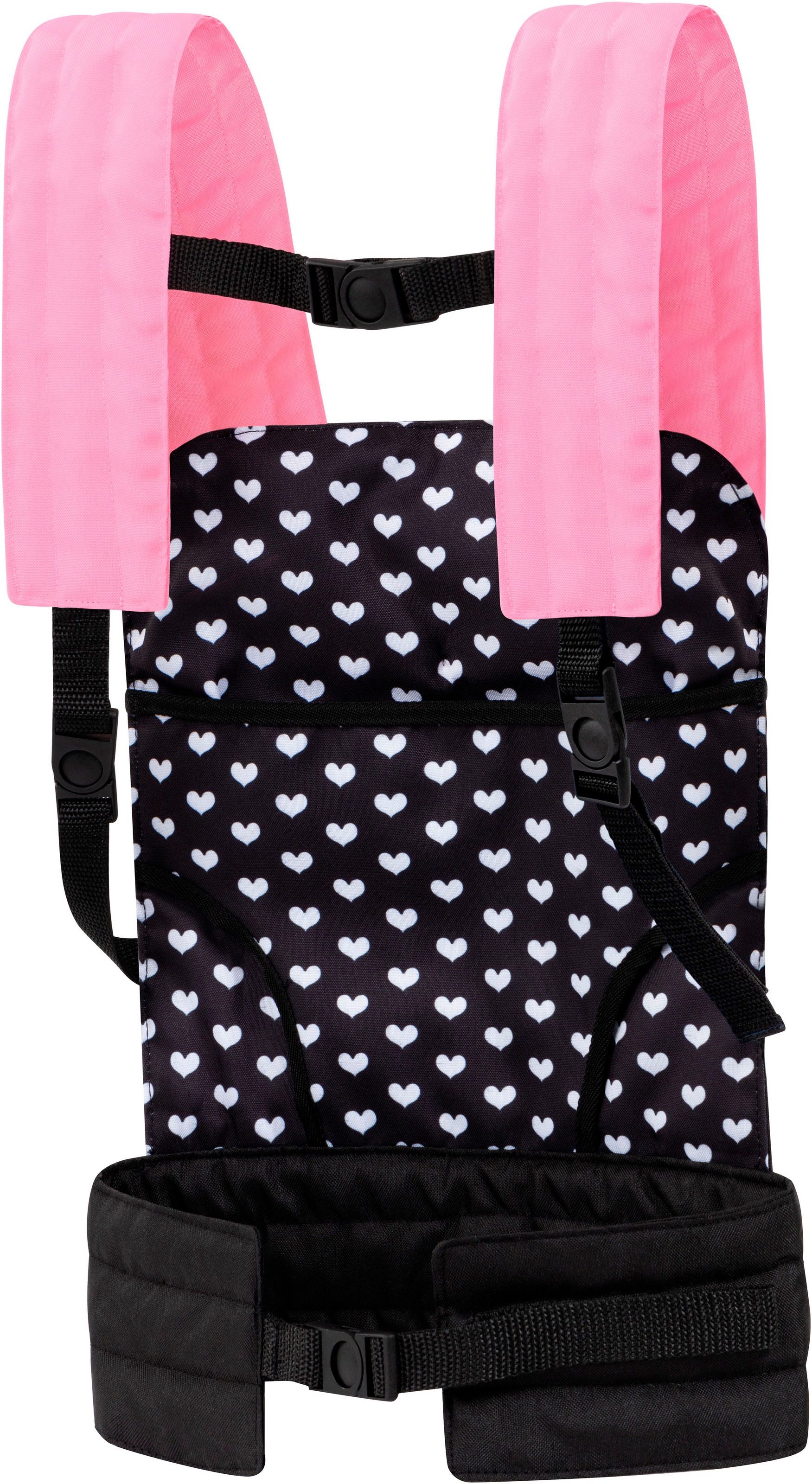 Bayer Puppen Trage »grau/rosa Schmetterling«