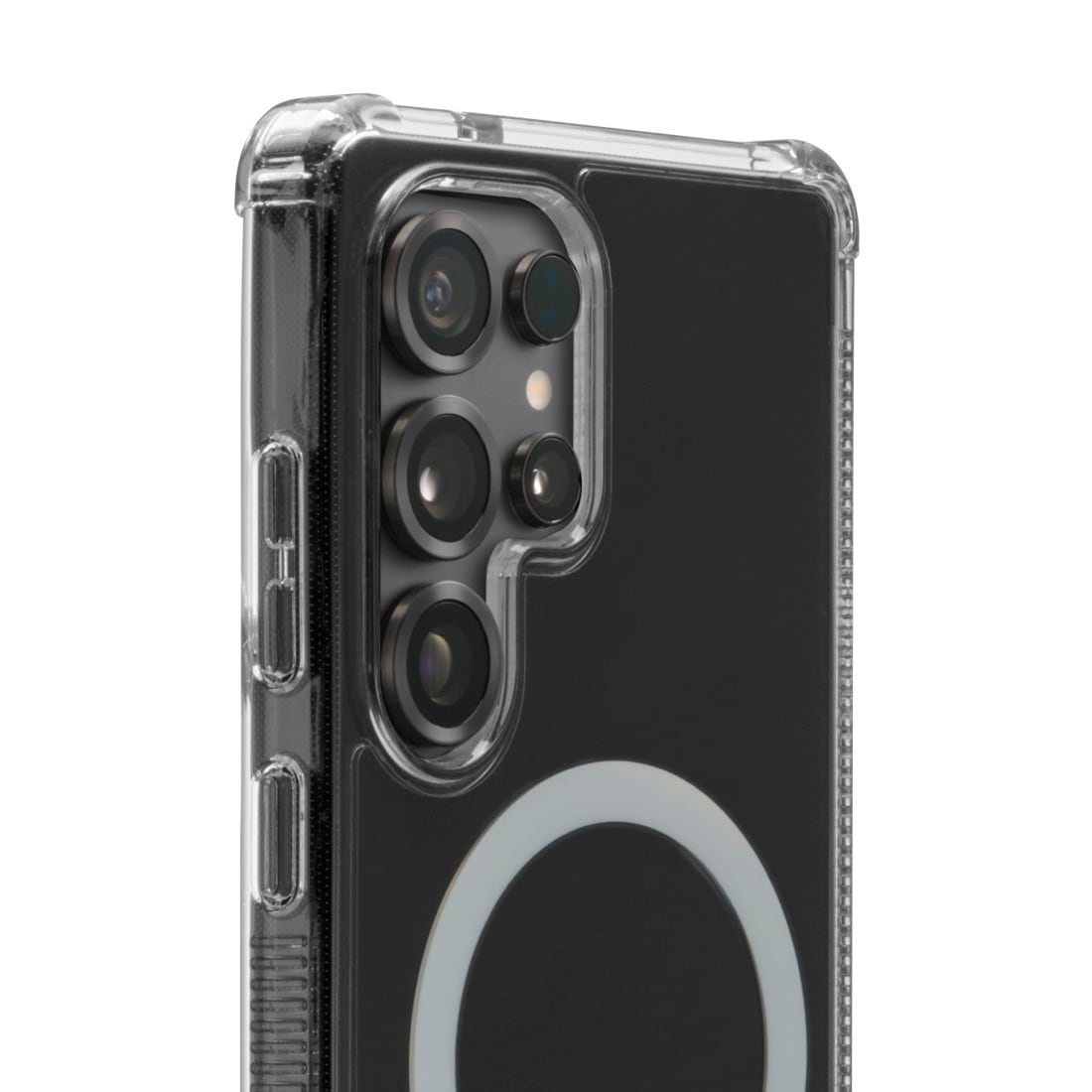 Hama Smartphone-Hülle »Handyhülle magnetisch f. Galaxy S25 Ultra (für Qi2, D3O, durchsichtig)«, Samsung Galaxy S25 Ultra, Wireless-Charging