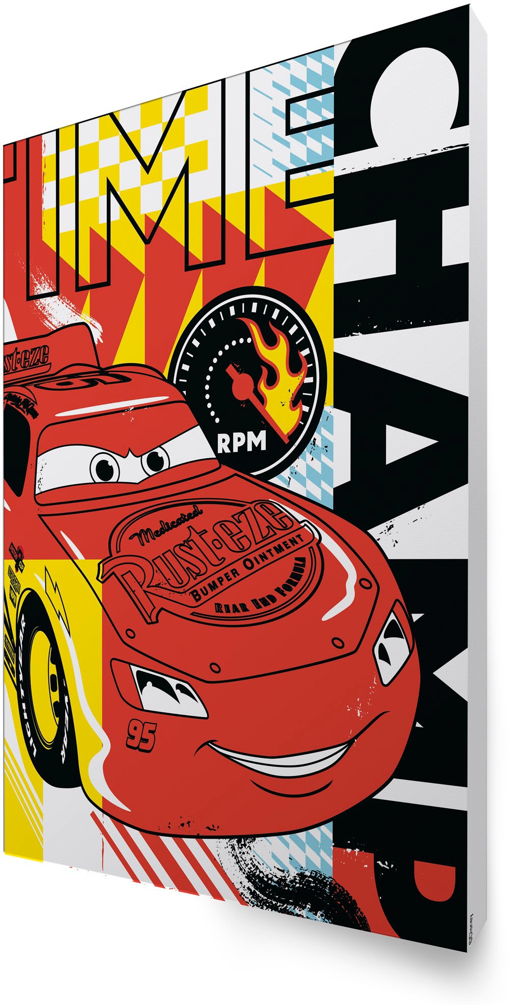 Disney Cars Leinwandbild »Cars Time Champ«, (1 St.), 50x70cm